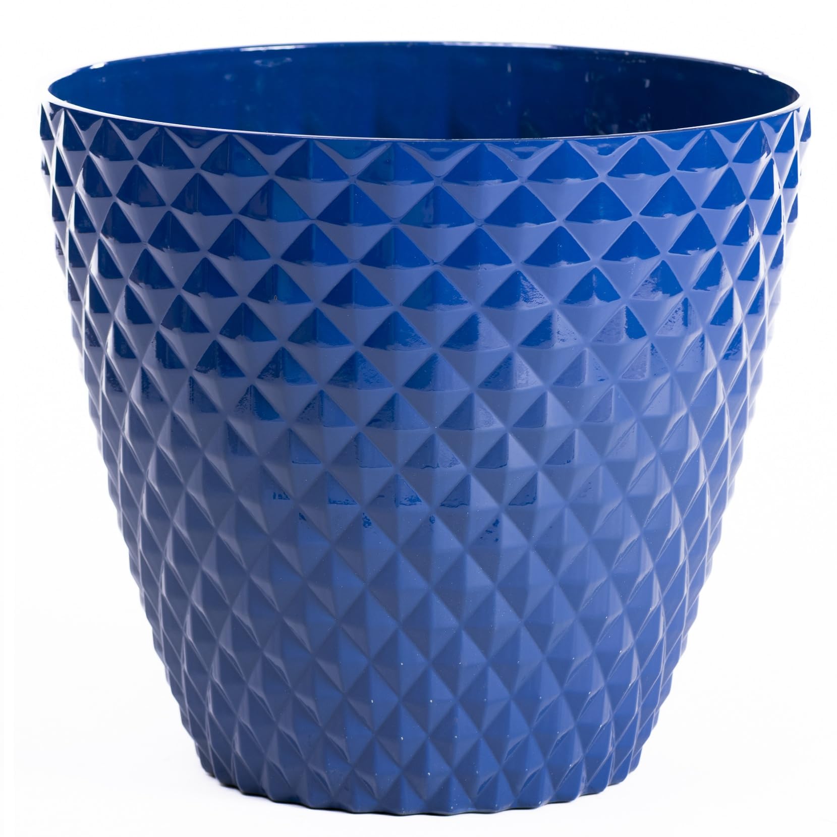 Garden Gear Aegean Blue X1 Diamond Planter 39.5Cm Weatherproof Recycled Plastic Pot Uv Resistant Frost Proof Patio Garden (Aegean Blue X1)