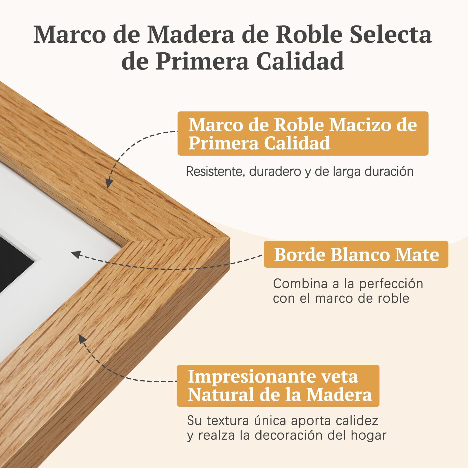 Marco de Fotos Digital WiFi Madera de Roble con 32GB Memoria, Marco Digital 10.1" con Pantalla Táctil IPS HD de 1280 * 800, Comparte Fotos/Videos a Través de la App Frameo, Regalos para Mujer Hombre