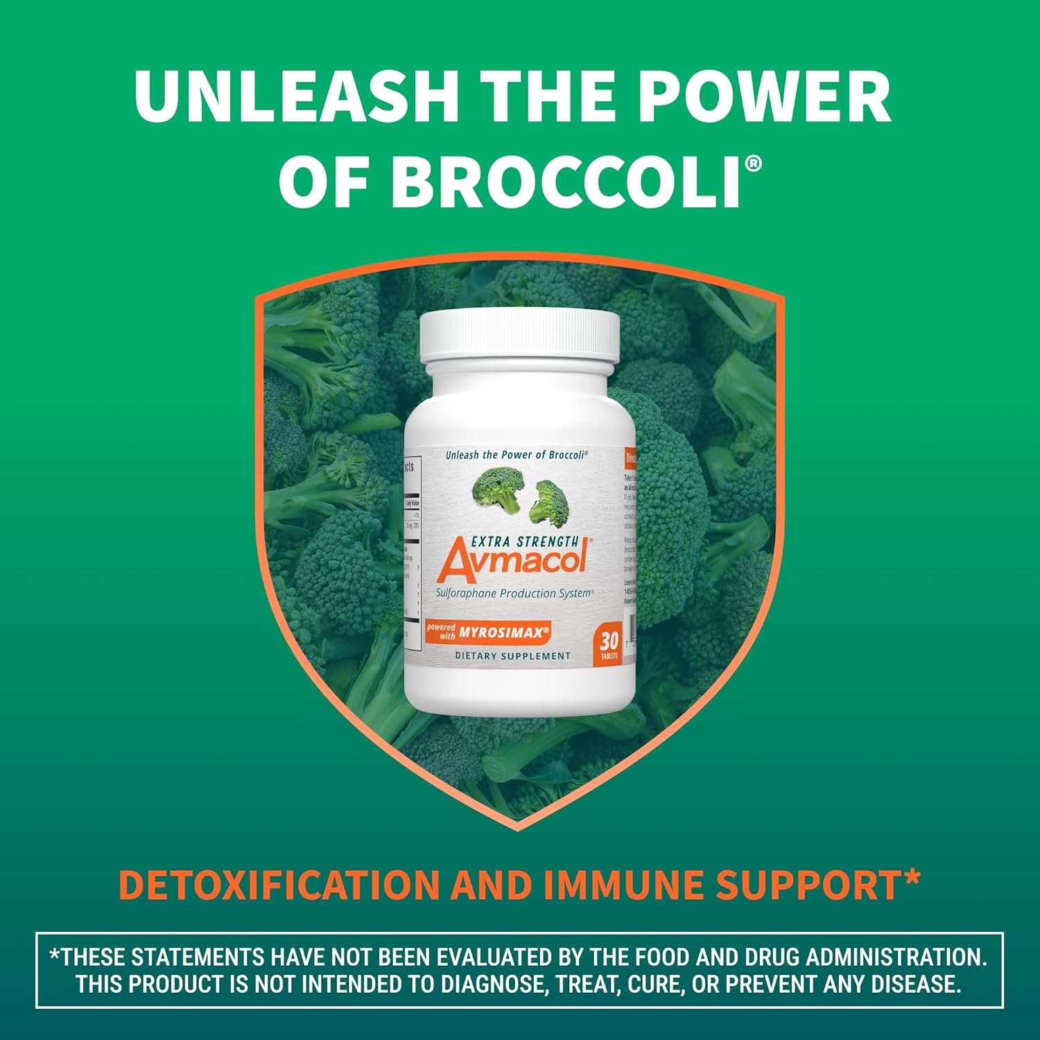 Nutramax Laboratories Avmacol Extra Strength #1 Researched Sulforaphane-Producing Brand for Detoxification with Glucoraphanin and Active Myrosinase, Immune Health, Adults & Children, 30 Tablets - Image 4