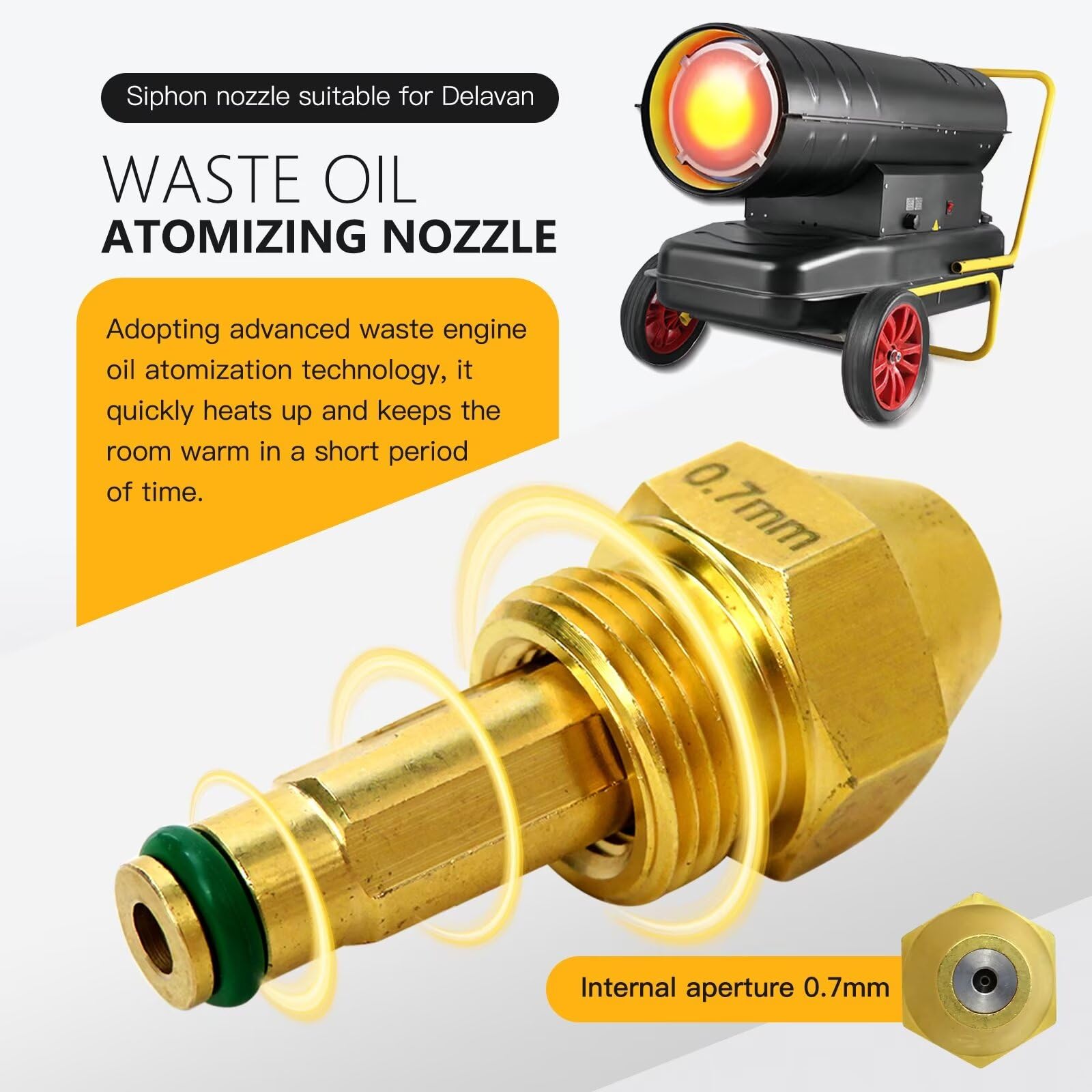 Amazon.com : Upgraded 30609-7 102997 0.7mm Waste Oil Heater for
