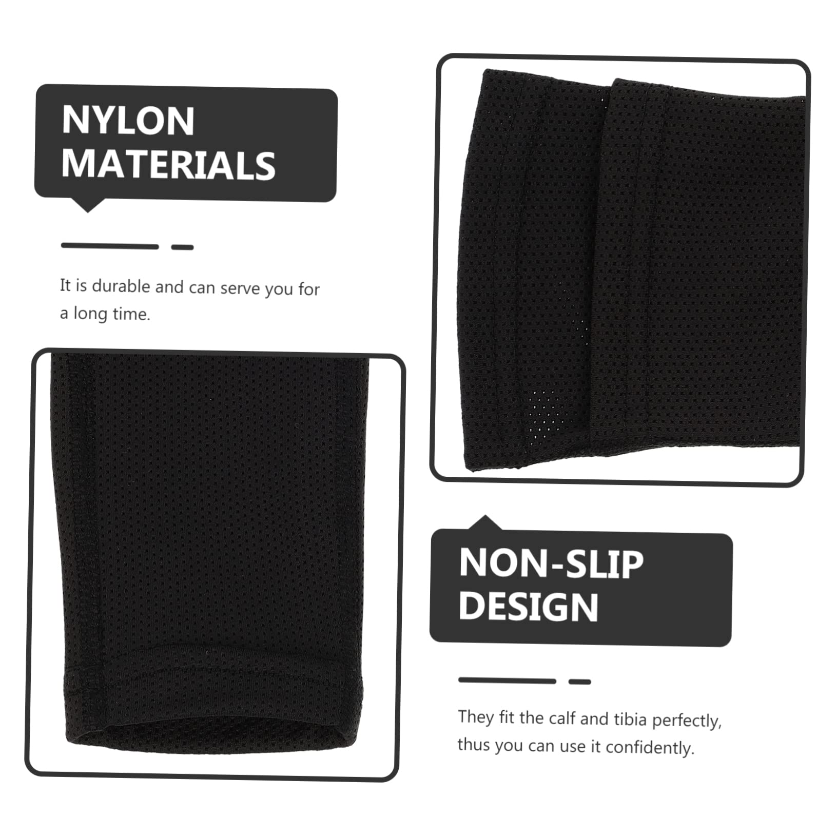 BRIGHTFUFU Calf Braces Cover Socks Legging Board Protective Cover Breathable Shin Pads Nylon Shin Guards for Comfortable Football Play and Long-Term Use