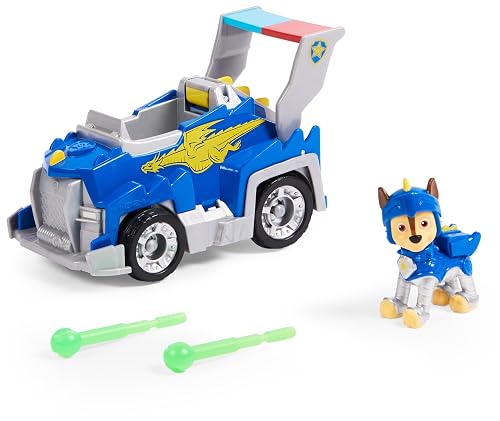 PAW PATROL Selección de vehículos Rescue Knights Deluxe Cars con figuras de juego, figura: Chase