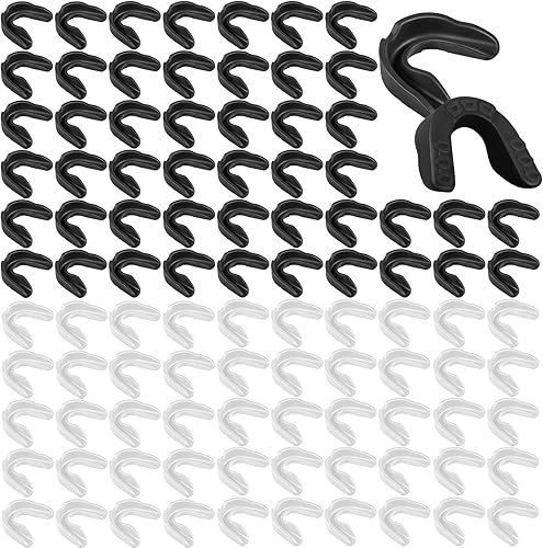 Miniatura 8 de Kathfly 100 protectores bucales para niños y jóvenes, protector bucal para deportes, fútbol atlético, protección bucal de fútbol, protección de