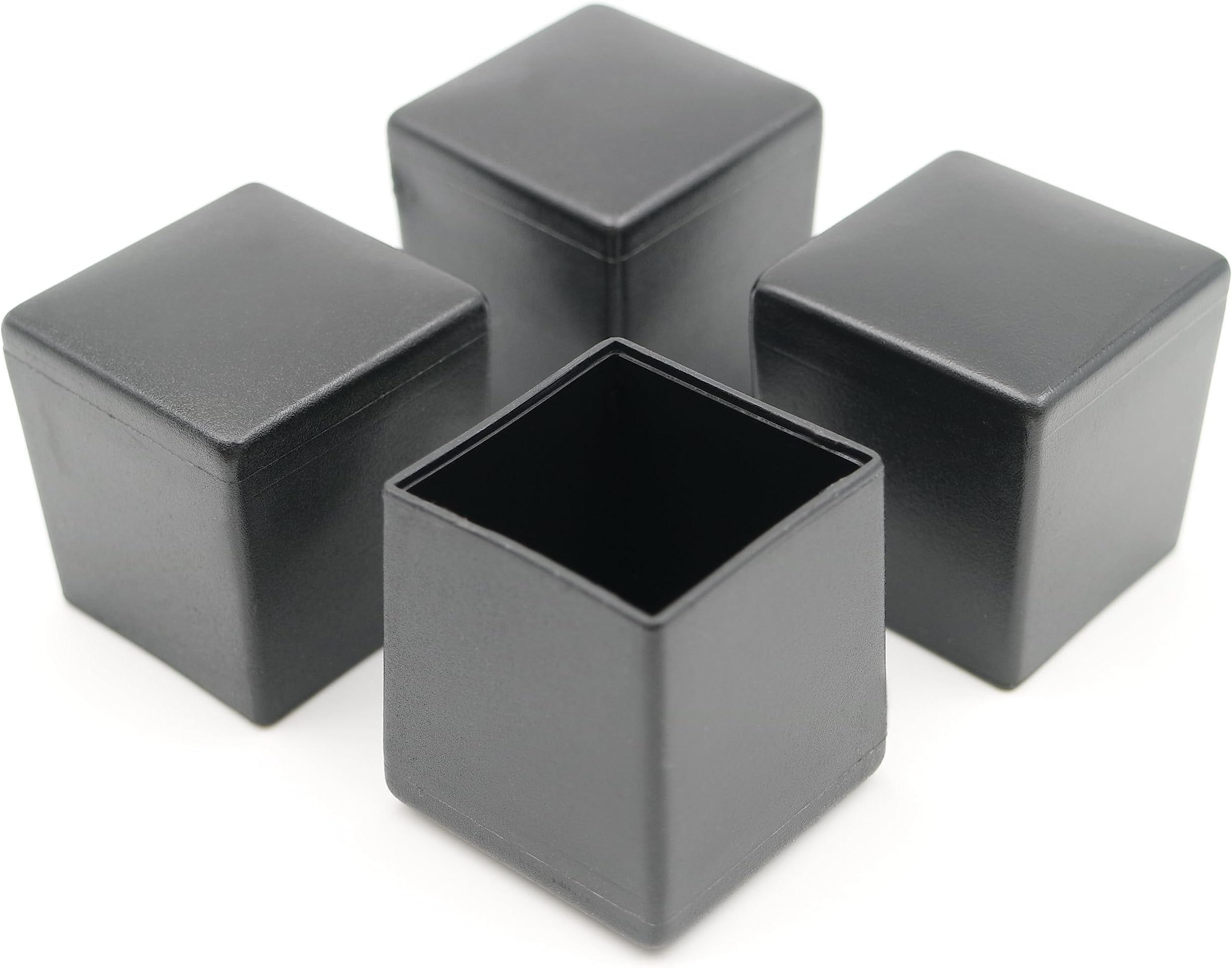 Design61 4 x schroefdraadstop, instelstoppen voor vierkante buizen van zink gegoten 40 x 40 mm x 1,7 mm met M10 binnendraad