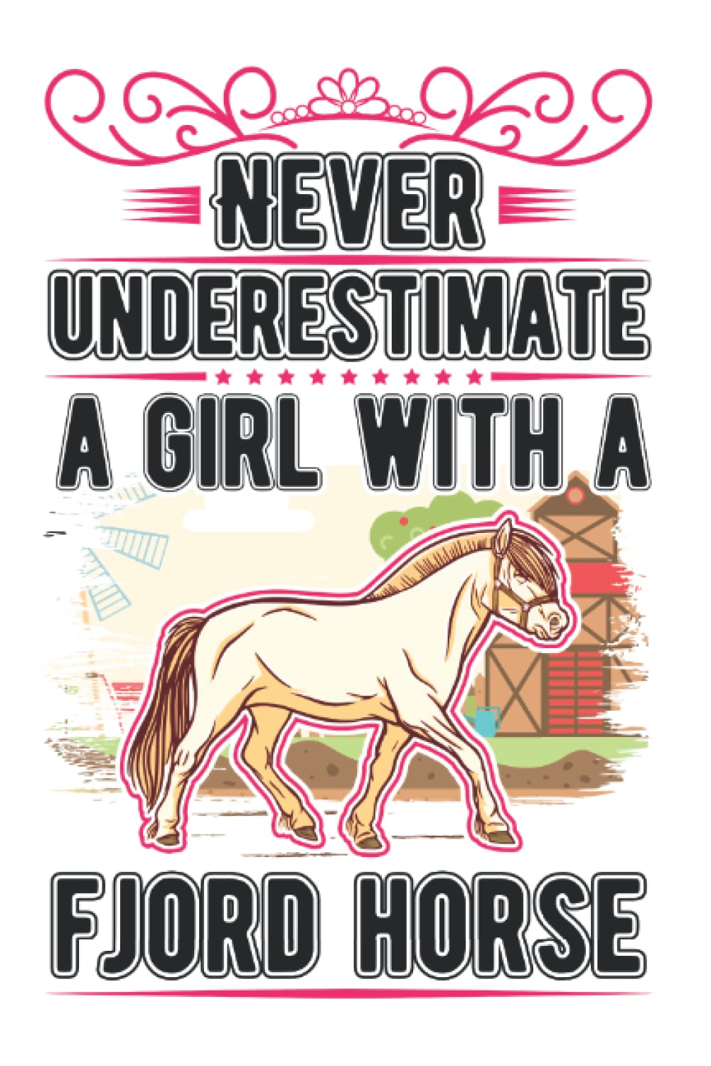 Fjord Horse Notebook: Fjord Horse Girl Norwegian / 6x9 Inches / 120 graph Sites