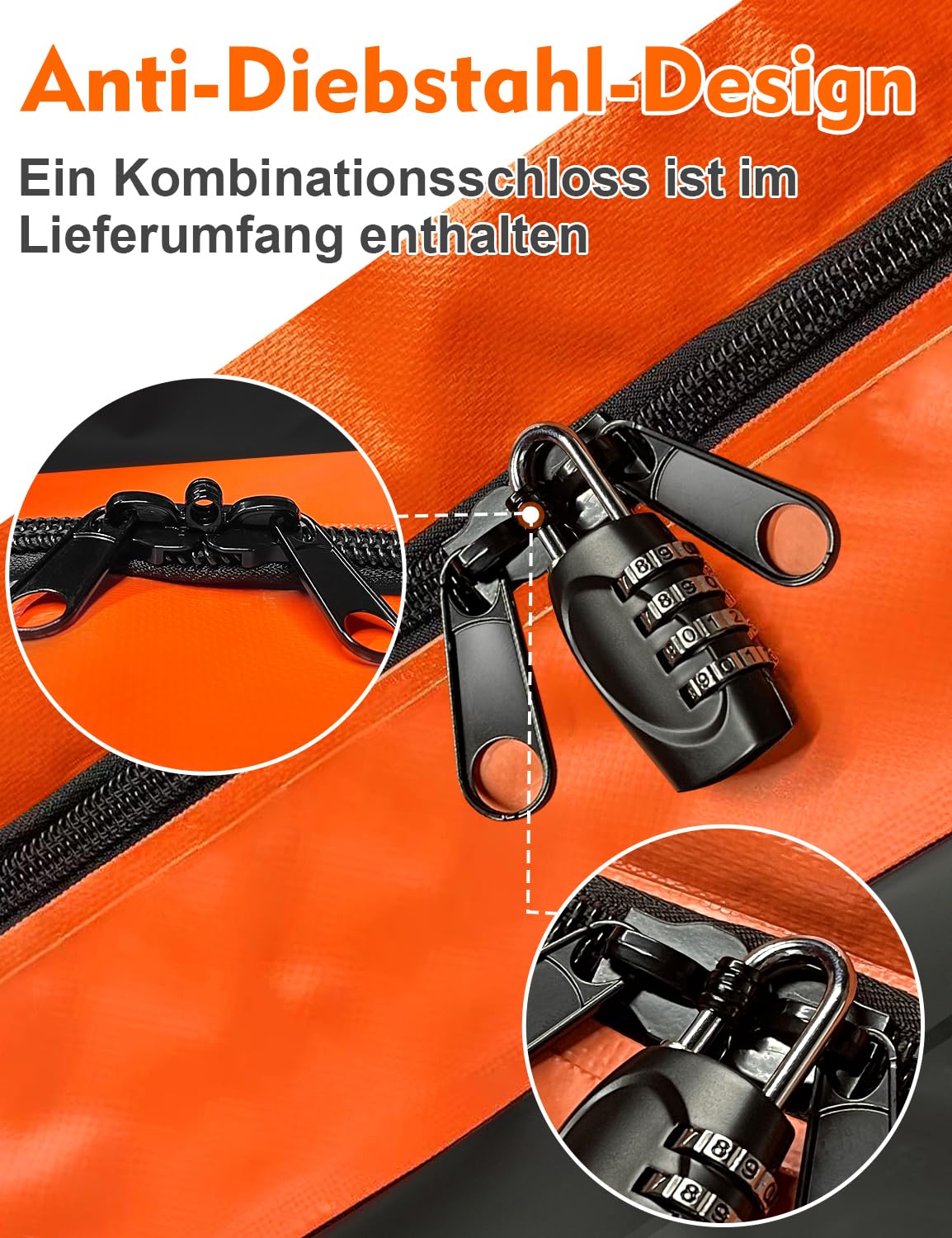 FIVKLEMNZ Dachbox Auto, Dachgepäckträger Tasche, Wasserdicht für alle Fahrzeugdächer mit/ohne Gepäckträger Inklusive Topper Anti-Rutsch-Matte + Verstärkte Gurte +6 Türhaken +Gepäckschloss(21 Kubikfuß)