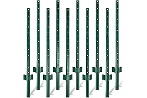 Heavy-Duty Metal Fence Stakes for Secure Garden Fencing
