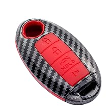 Key Fob Case Cover Compatible with Infiniti EX FX X G JX M Q QX Series Altima Coupe Armada GTR Maxima Murano Cross CABRIOLET Pathfinder Rogue SENTRA Versa 4 Button Keyless Entry Remote