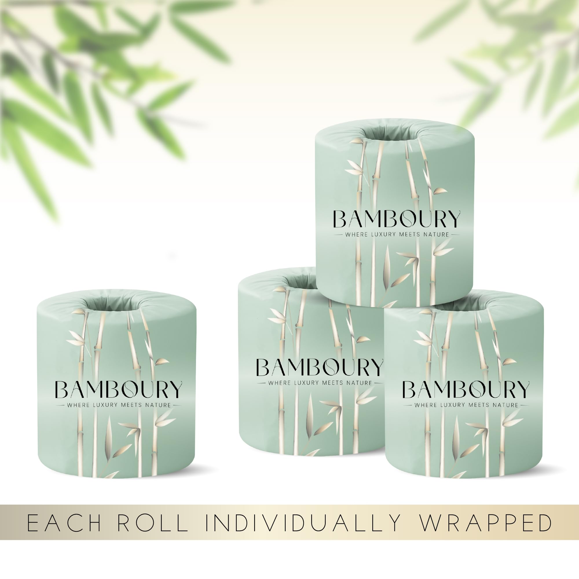 Amazon.co.jp: Bamboury 竹製トイレットペーパー – 12ロール 3層 (300