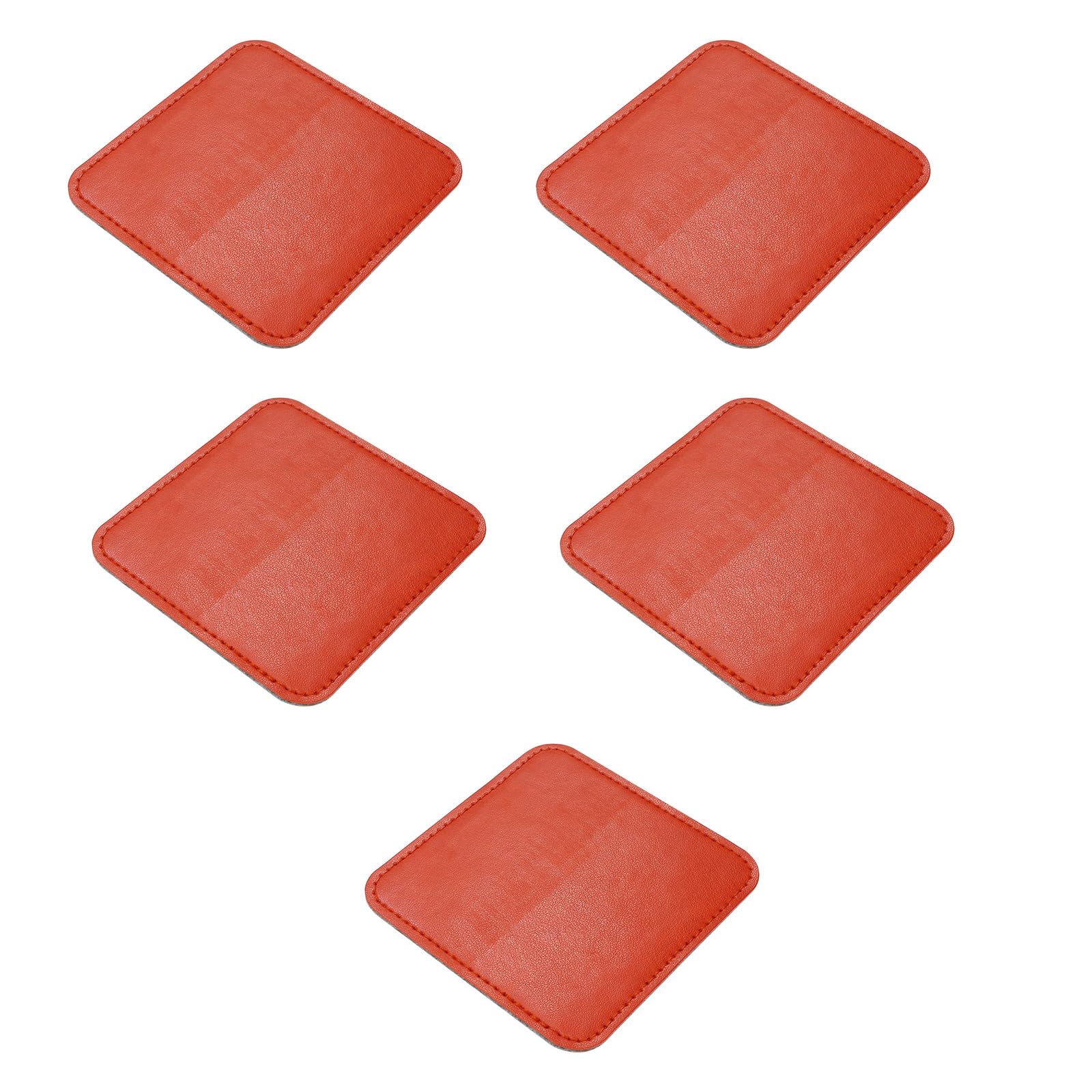 Minimalists Nordic Coasters PU Leather Water Absorbent Nonslip Cup Mat with Felt Bottom for Cups Mugs Cup Mat
