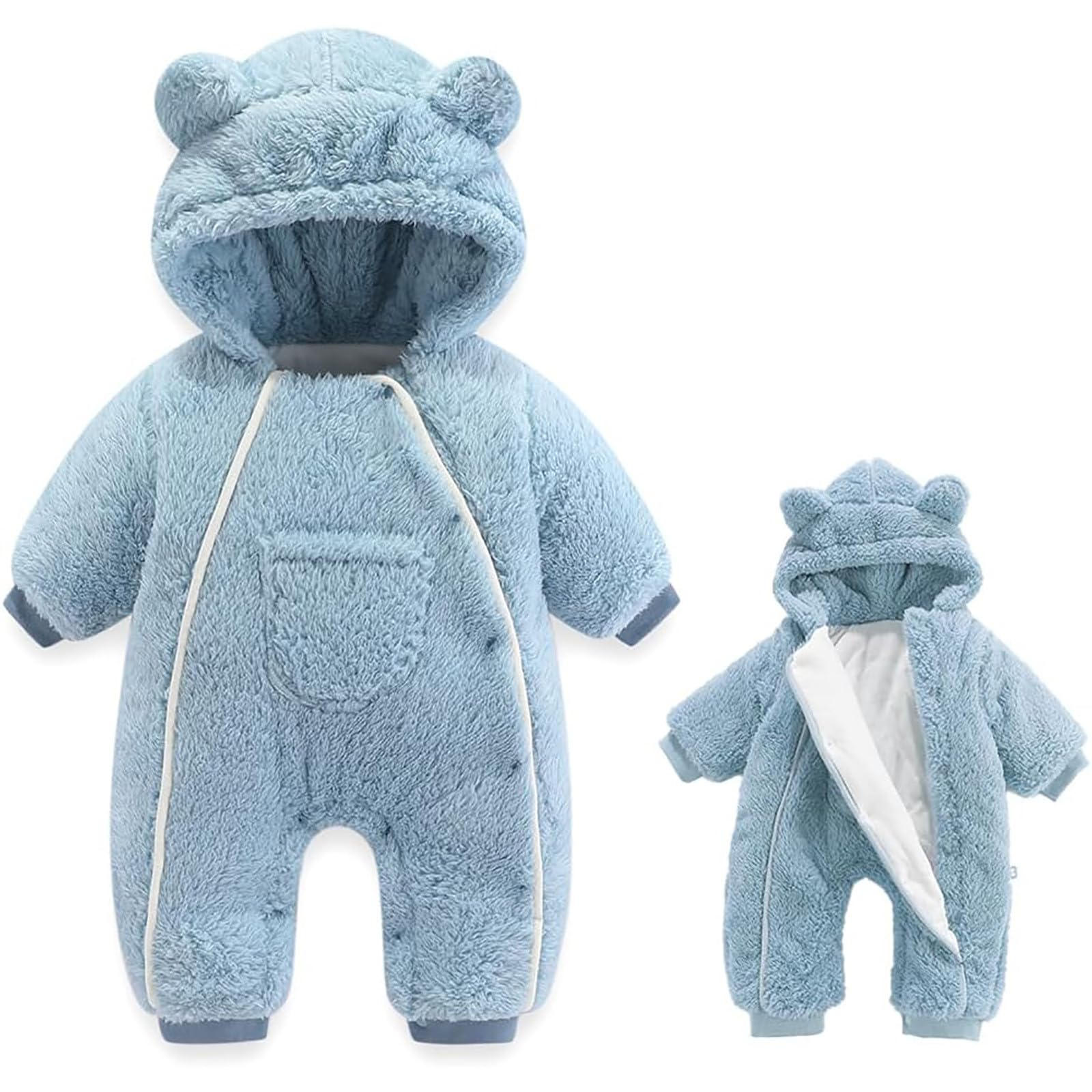 Combinaison de neige bébé doublée pour éviter que l'enfant attrape froid - 5