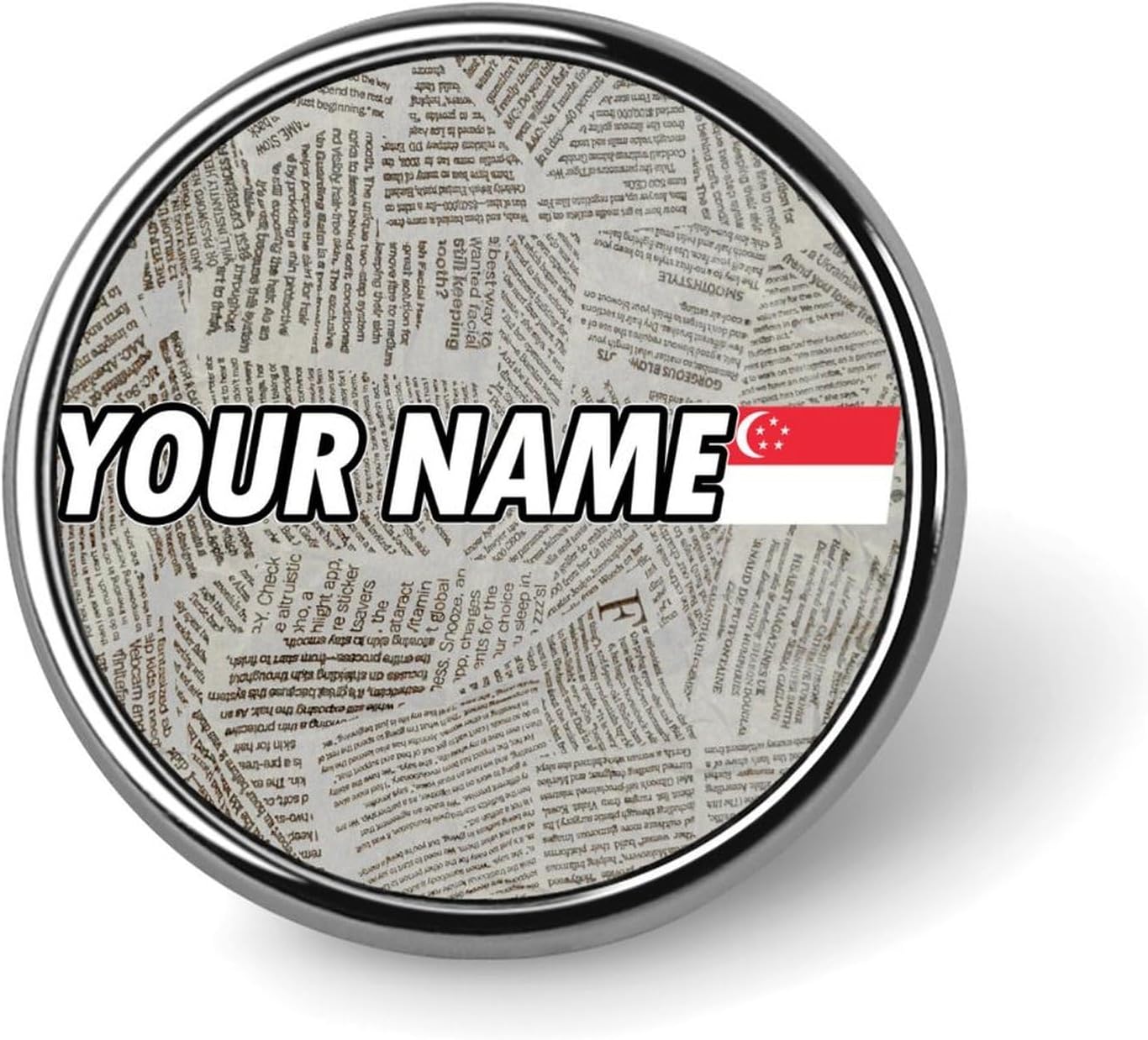Enamel Pins Bulk Set Pins Singapore Flag Pins For Backpacks National Pride Country Flags Jean Buttons Patriotic Gift Customized Name Bright Lapel Pins Accessory For Women Girls Kids