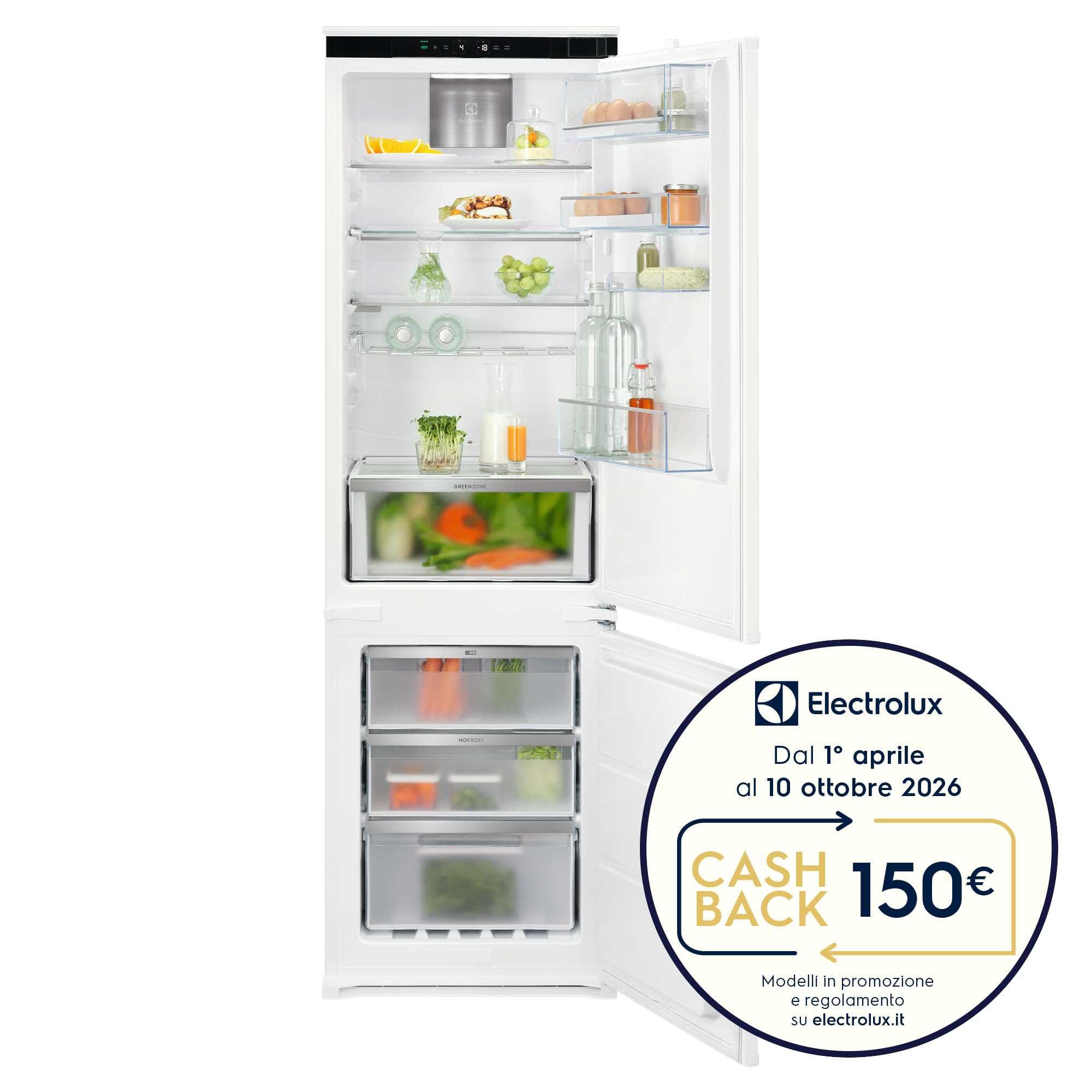 Lavagna Frigorifero 256L TwinTech No Frost Electrolux D Efficienza - Dettaglio