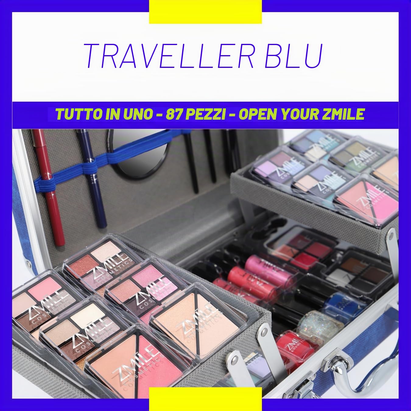 ZMILE Cosmetics Beauty case 'Traveller Blue' - Cosmetici vegani