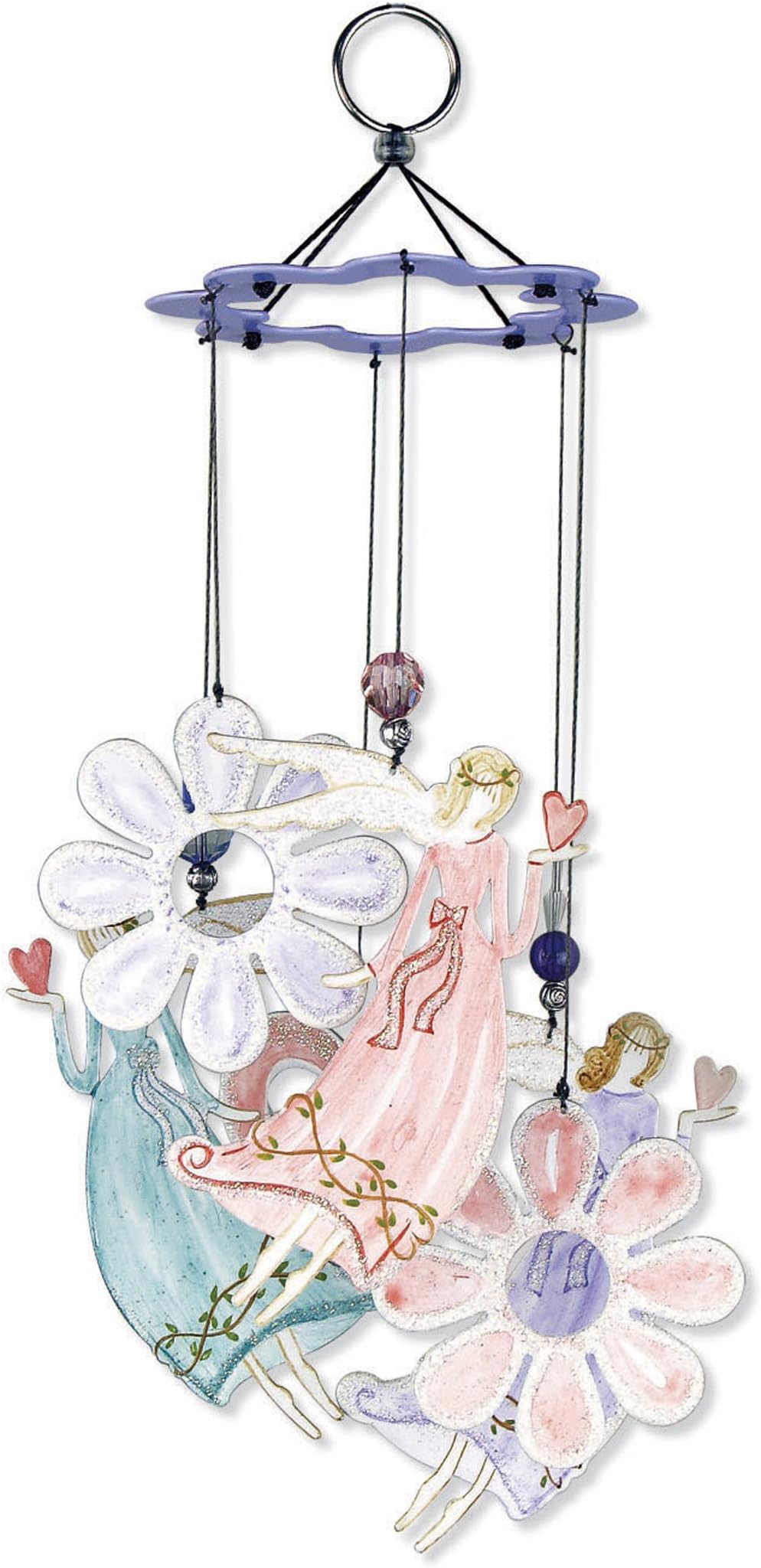 Sunset Vista Designs Angel Garden Wind Chime, 12-Inch Long