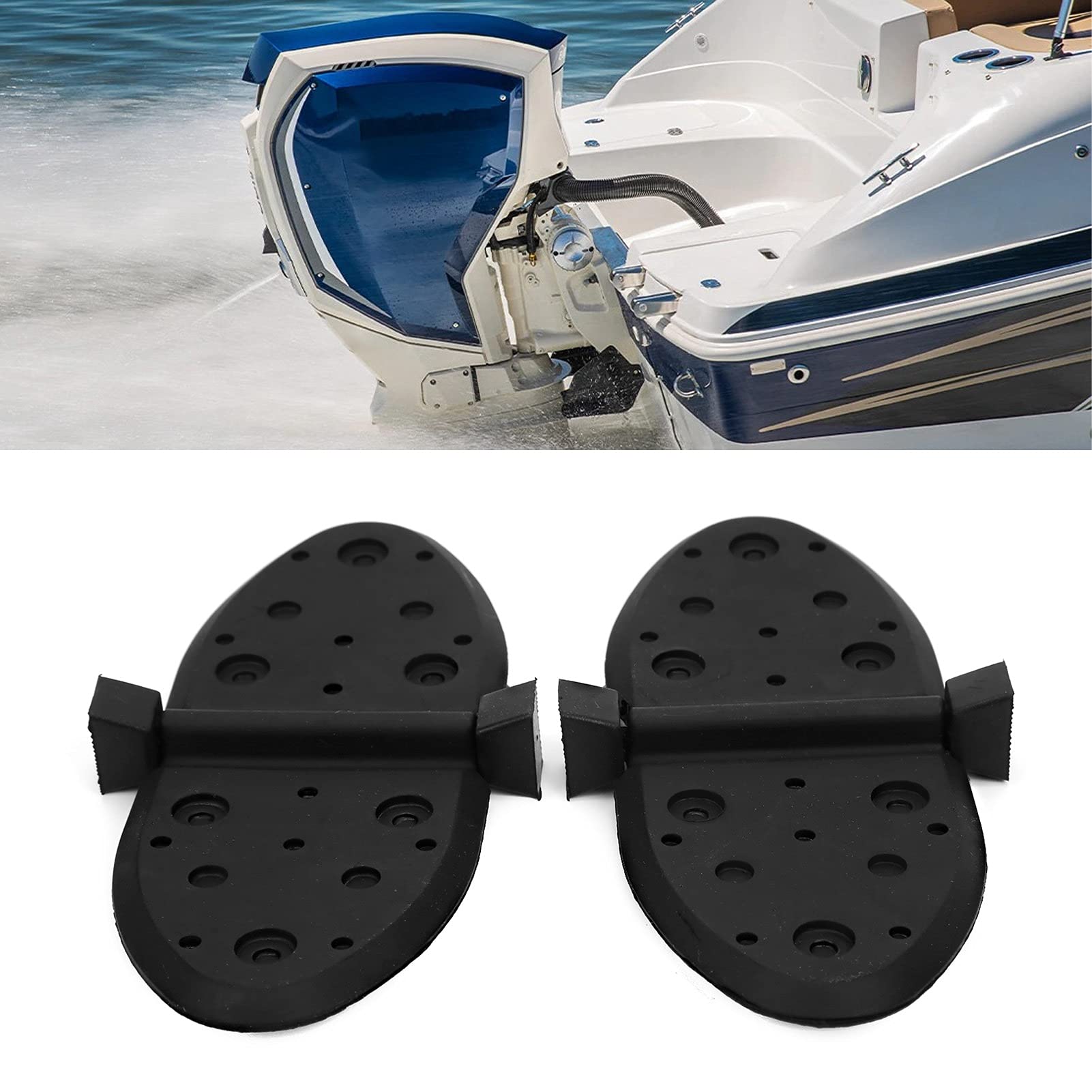 Obturador de agua, aleta de escape Mercruiser Obturador de agua de alta dureza con ojales para Mercruiser 807166A1