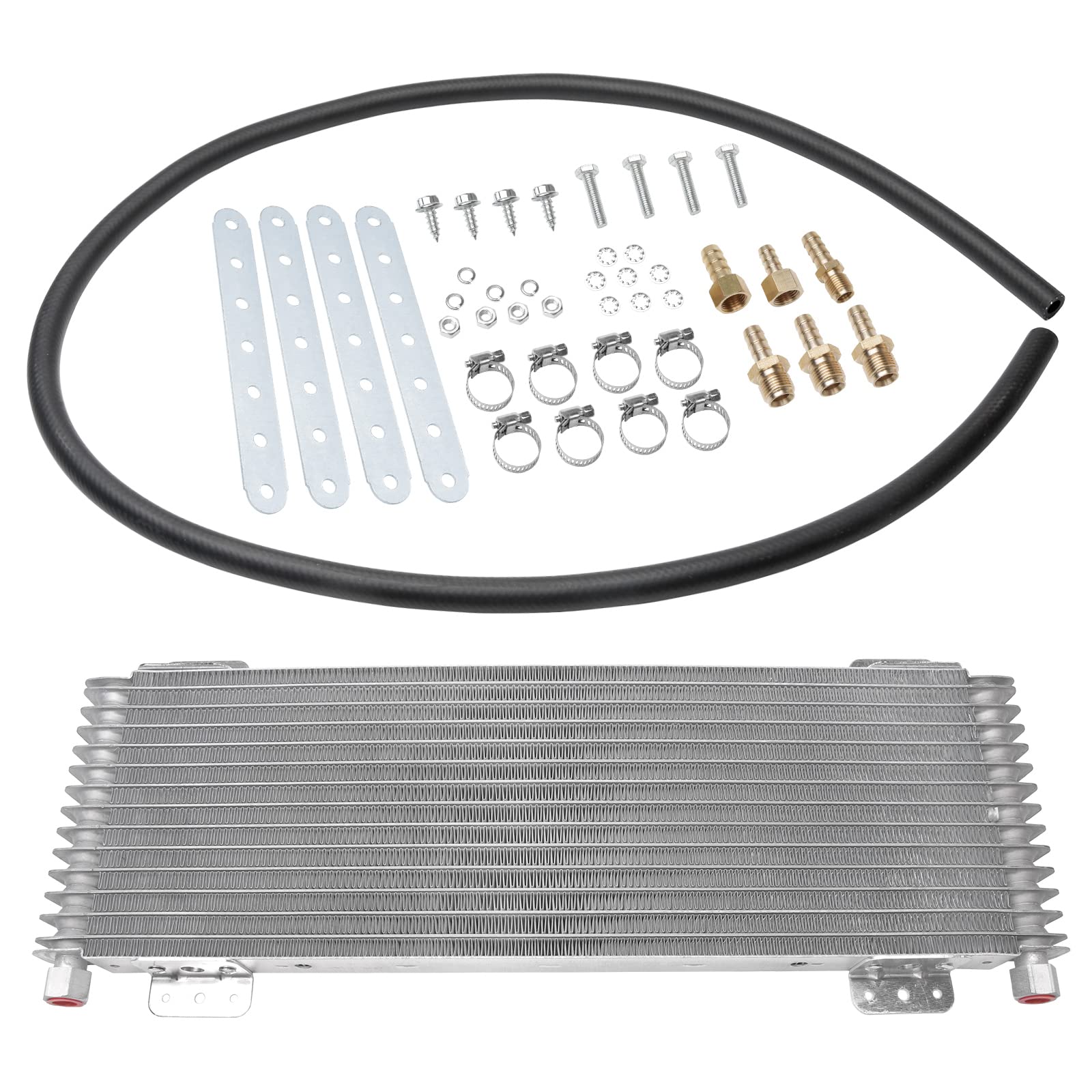 Photo 1 of Low Pressure Drop Transmission Oil Cooler Kit - Replaces LPD4739, LPD 47391 - Universal - 40,000 GVW with Mounting Hardware - Great for Car, Trucks, Van, RV or Towing Applications - Advance Cooling