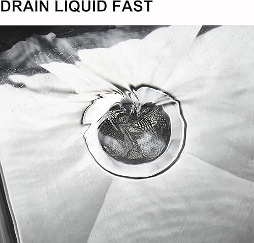 Miniatura 6 de Colador de acero inoxidable para fregadero de cocina, colador de drenaje de fregadero de cocina, coladores de fregadero para fregaderos de cocina