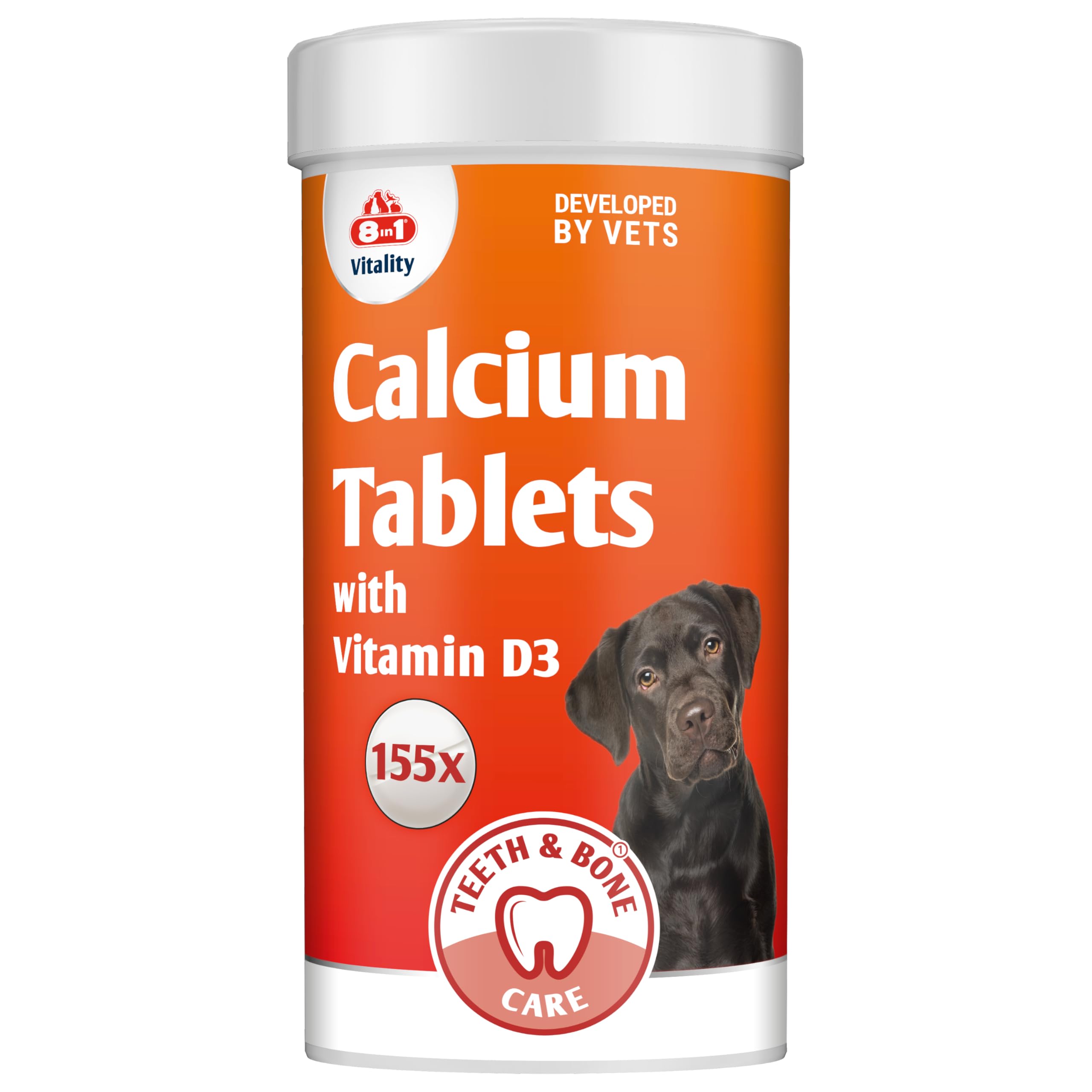 8In1 Vitality Calcium Tablets - 155 Tablets