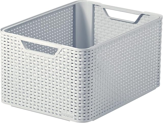 CURVER STYLE Storage Box Large , Grey 30 Litre