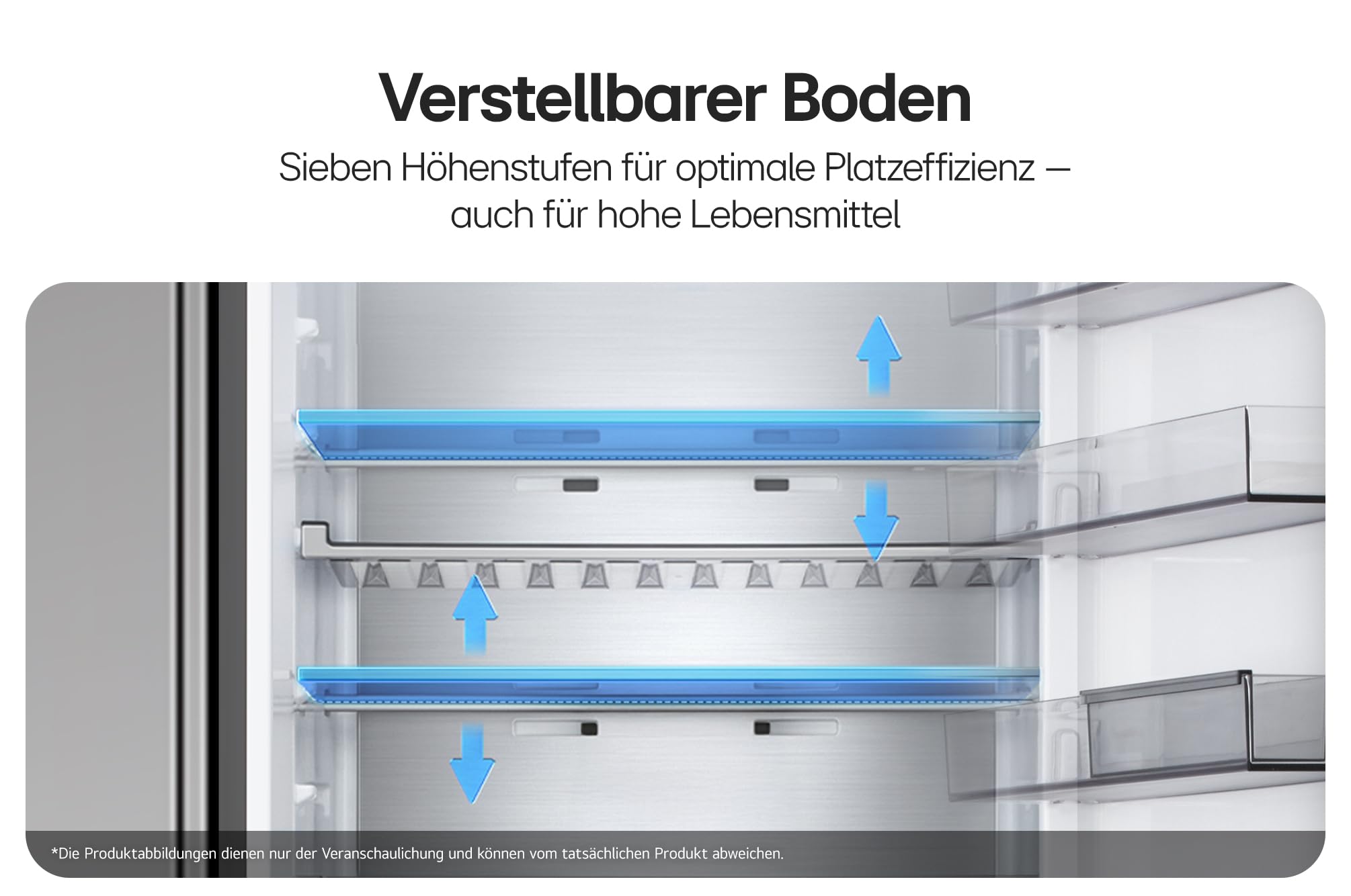 LG GBGW92GCEV Fit&Max Kühl-/Gefrierkombination (465 L, Energieklasse C) vollintegrierbar oder freistehend mit InstaView, FRESHConverter+, Total No Frost, MyBox, Schwarz