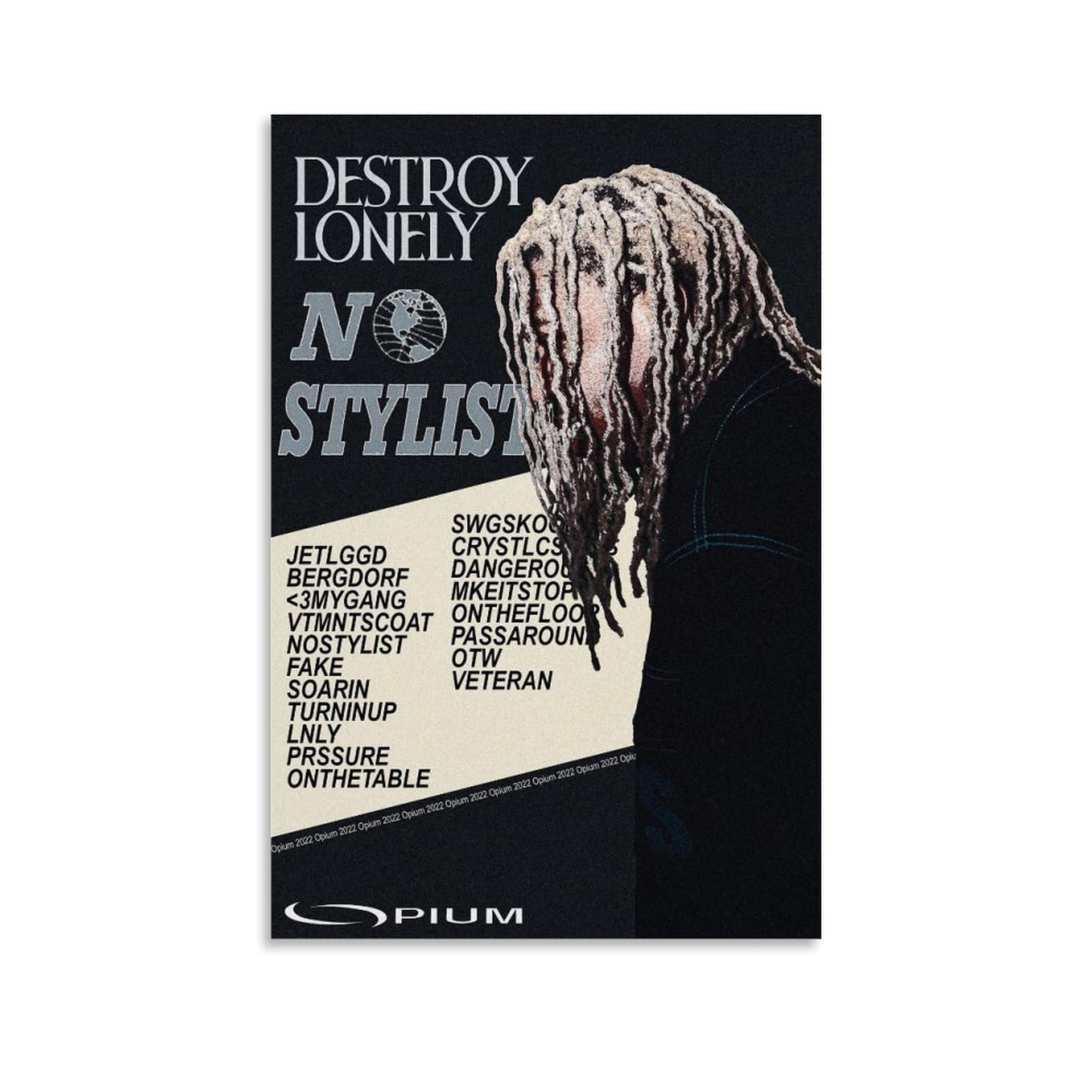 WEIJUNMAOYI Music Posters Ken Carson Poster Poster Wall Art Canvas Posters Room Decorative Aesthetic Poster Print Decor Posters 12x18inch(30x45cm) Unframe-style