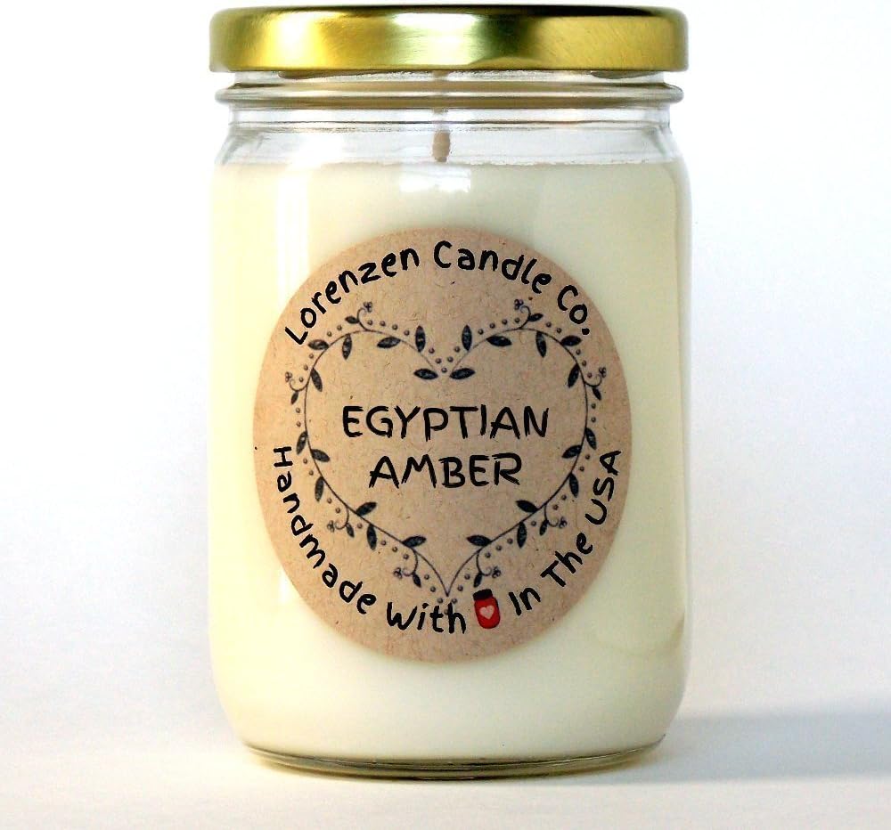 Egyptian Amber Soy Candle, 12oz