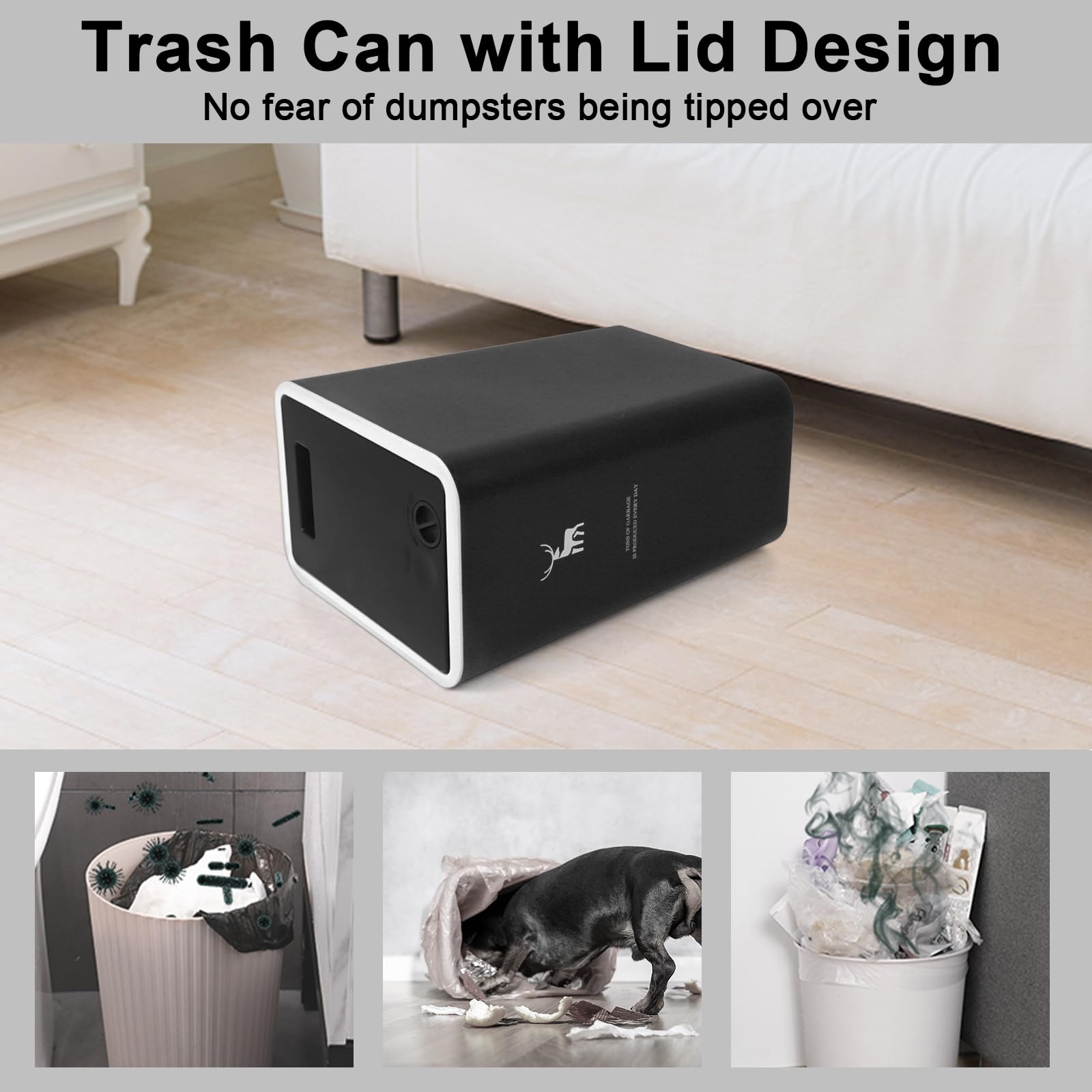 Poubelle De Bureau - Poubelles De Comptoir Avec Couvercle | Petite Poubelle De Salle De Bain