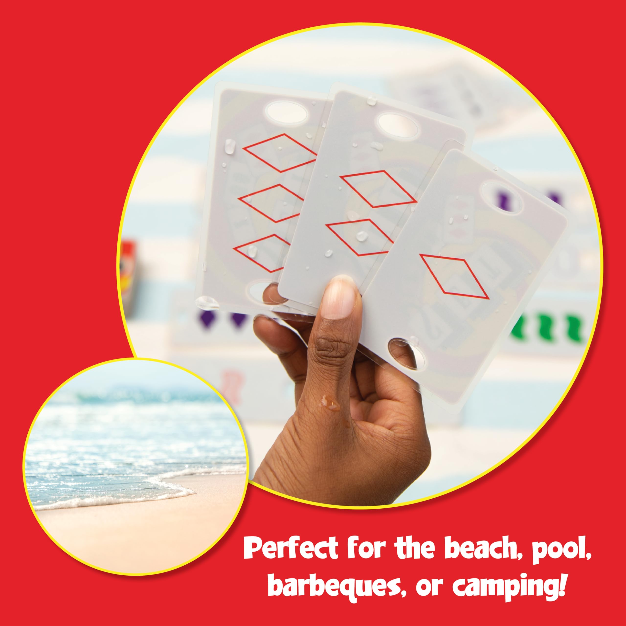 PlayMonster Set Jeu de cartes pour enfants, jeu de cartes, piscine, jouets d'été, jeux de billard, nuit de jeux, jeux de voyage, mémoire, jeu d'apprentissage, multijoueur, 6 ans