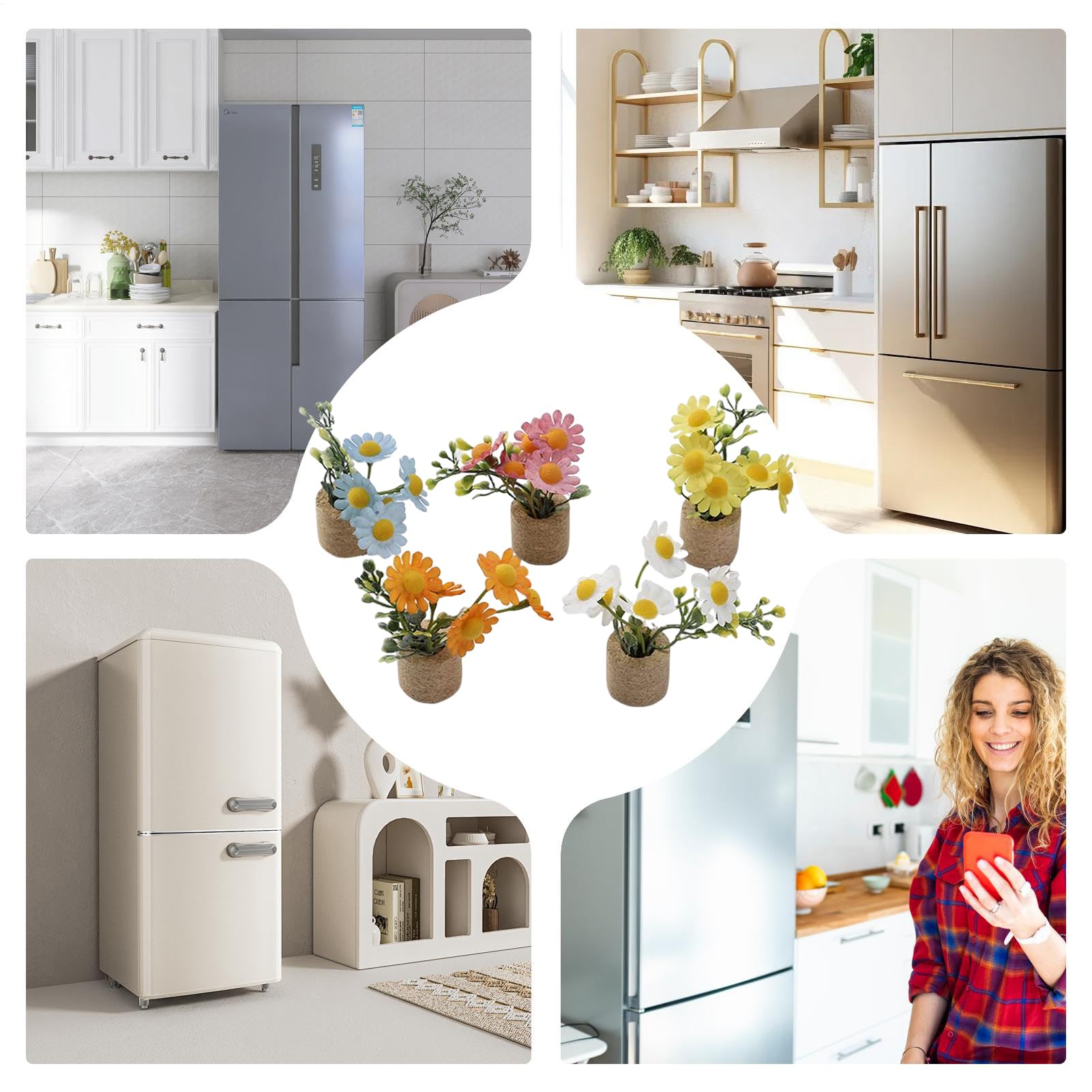 Kühlschrank Magnete Niedliche Gänseblümchen-Designs