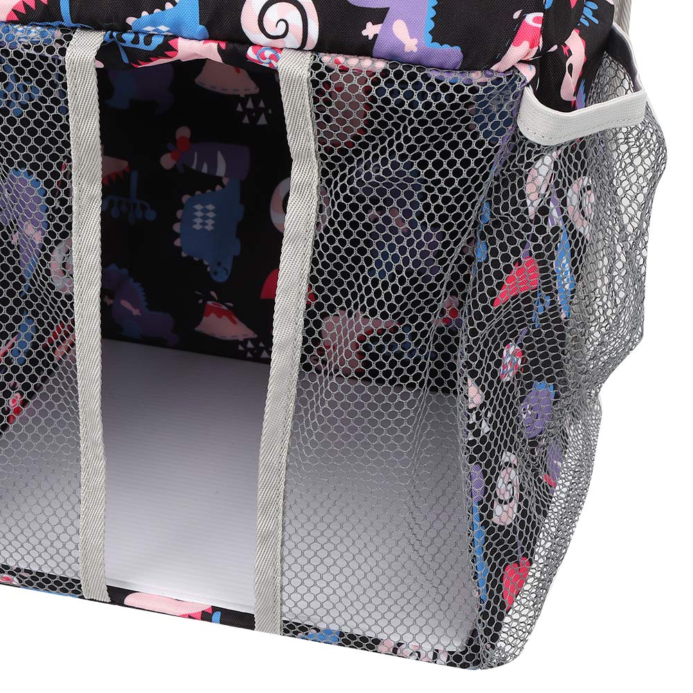 Opbergtas voor babybed, 2 vakken, voor het ophangen van luiers in de kinderkamer, organizer voor luiers, speelgoed, kleding