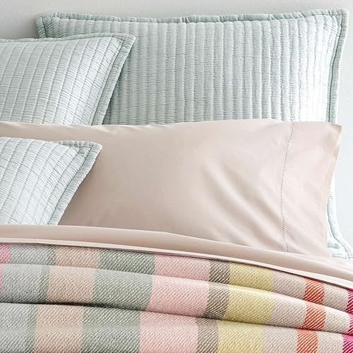 Miniatura 22 de Pine Cone Hill Colcha de Matelasse blanca Boyfriend, tamaño Queen, patrón sólido blanco