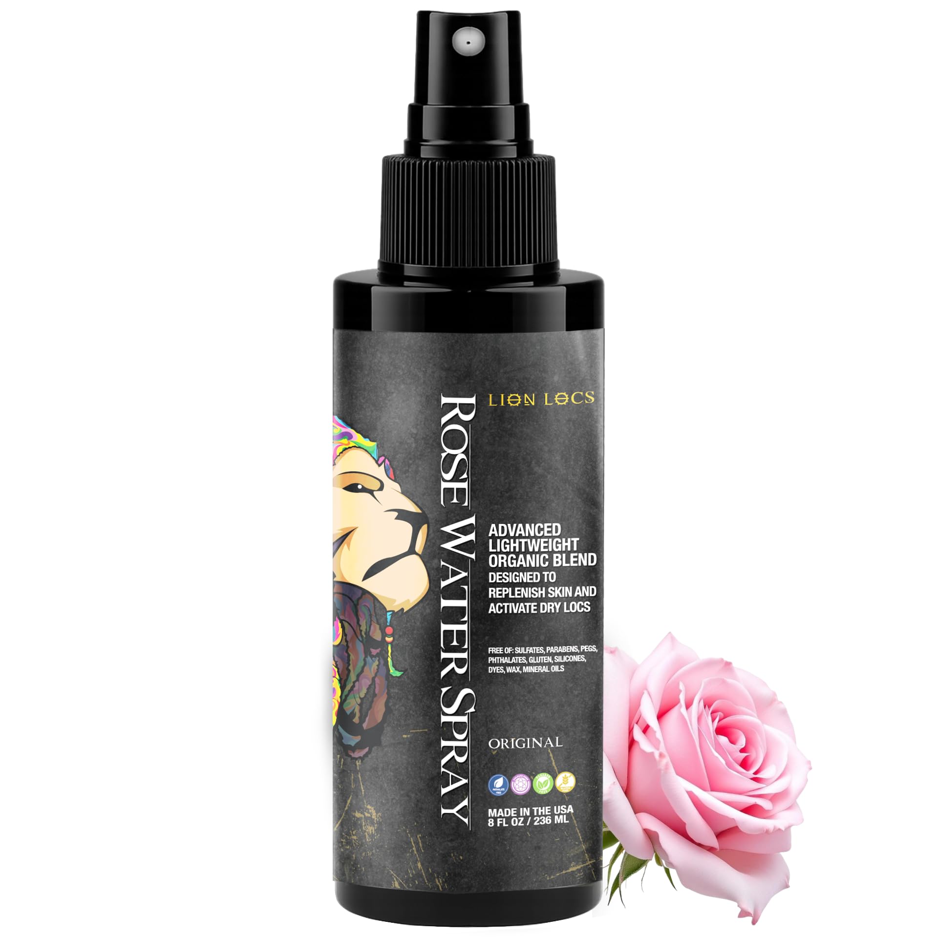 Amazon.com: Lion Locs Rosewater Moisturizing Spray for Locs and