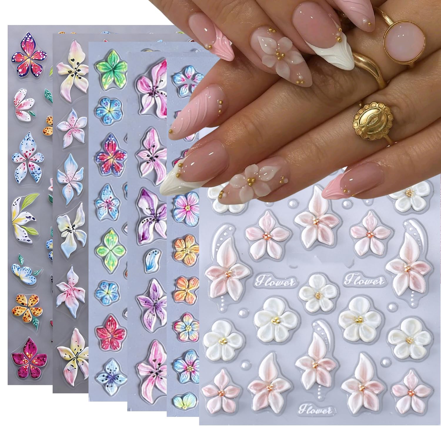 Halloween Nail Stickers - Cute Ghosts & Pumpkins -30