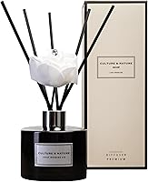 Vista 29 de CULTURE & NATURE - Set de difusor de varillas de 6.7 onzas líquidas (200ml) - Difusor con varillas perfumado a vainilla - Fragancia para el hogar