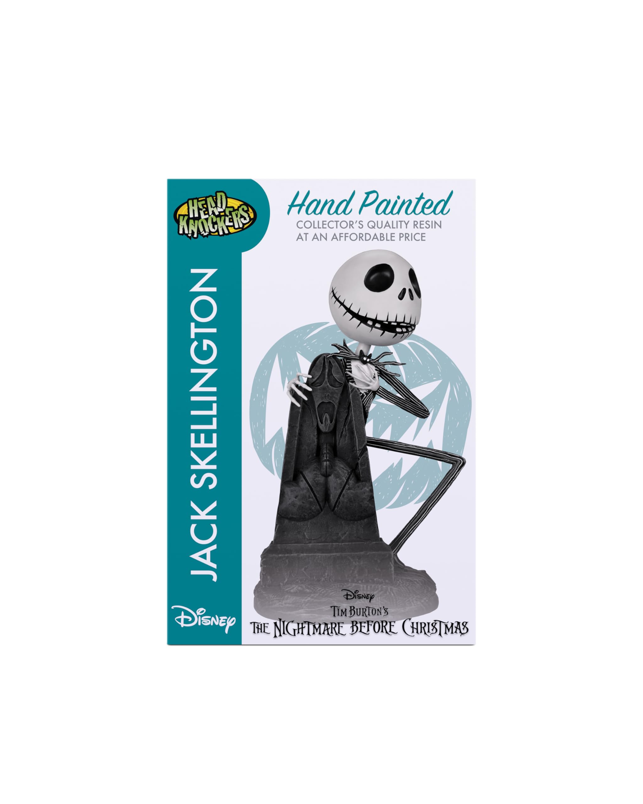NECA Head Knocker: Jack Skellington Aus Nightmare Before Christmas | Wackelkopf-Figur | Ca. 17,8 Cm | Sammlerverpackung