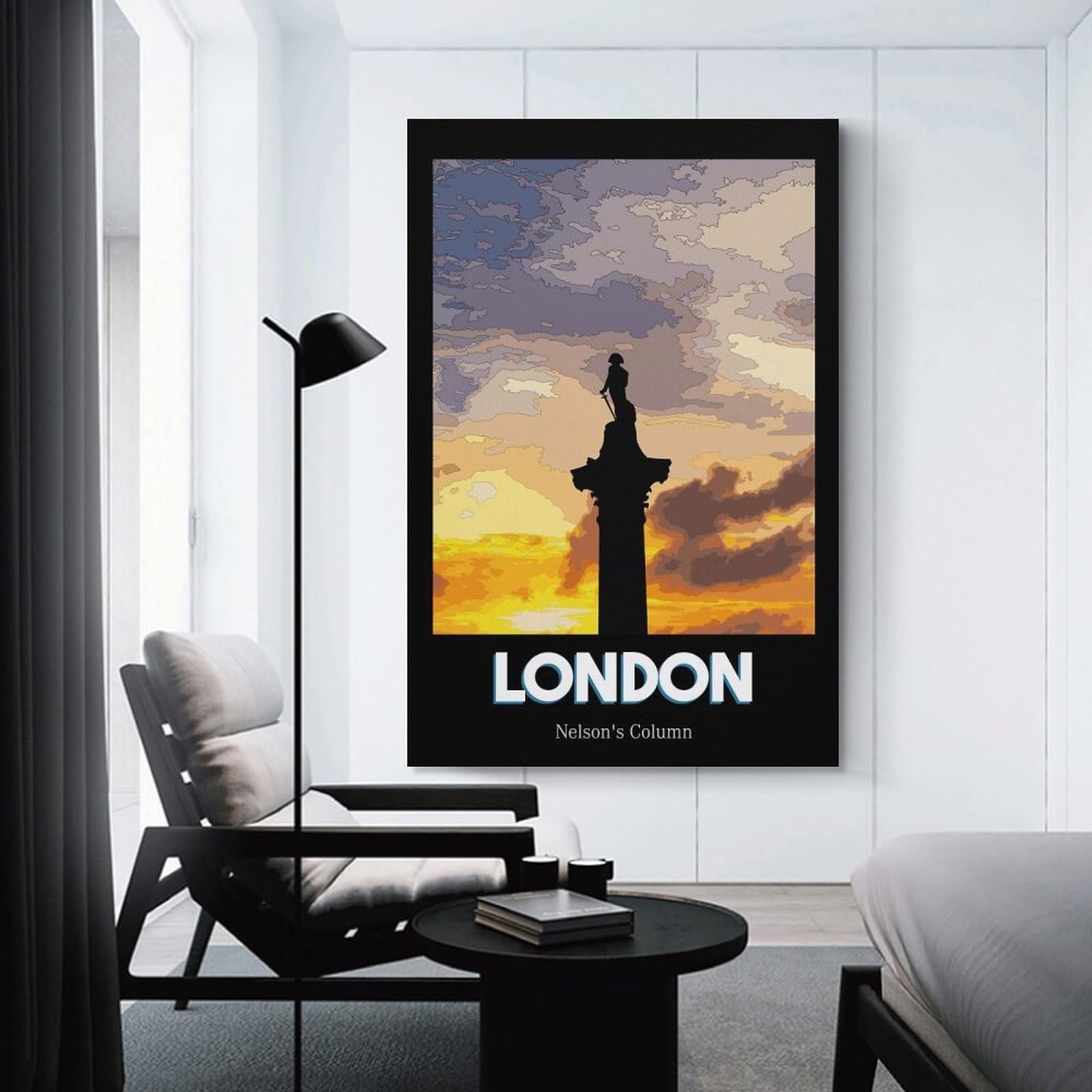 Junmoney Trafalgar Square Room Decor Wall Art 20x30inch(50x75cm), for Wall Displays, Bedrooms Or Room Updates, Ideal for Building A Coordinated Art Wall