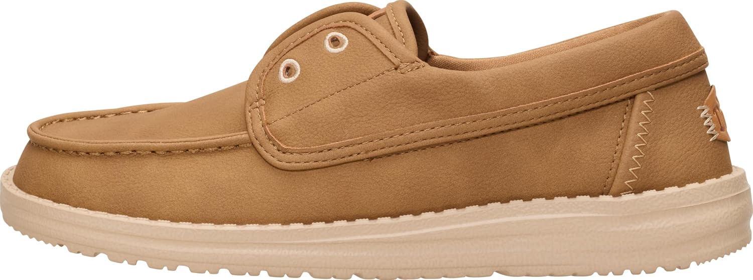 HEYDUDE Women's Wendy Cru Classic Slip On Boat Shoe | Synthetic Upper