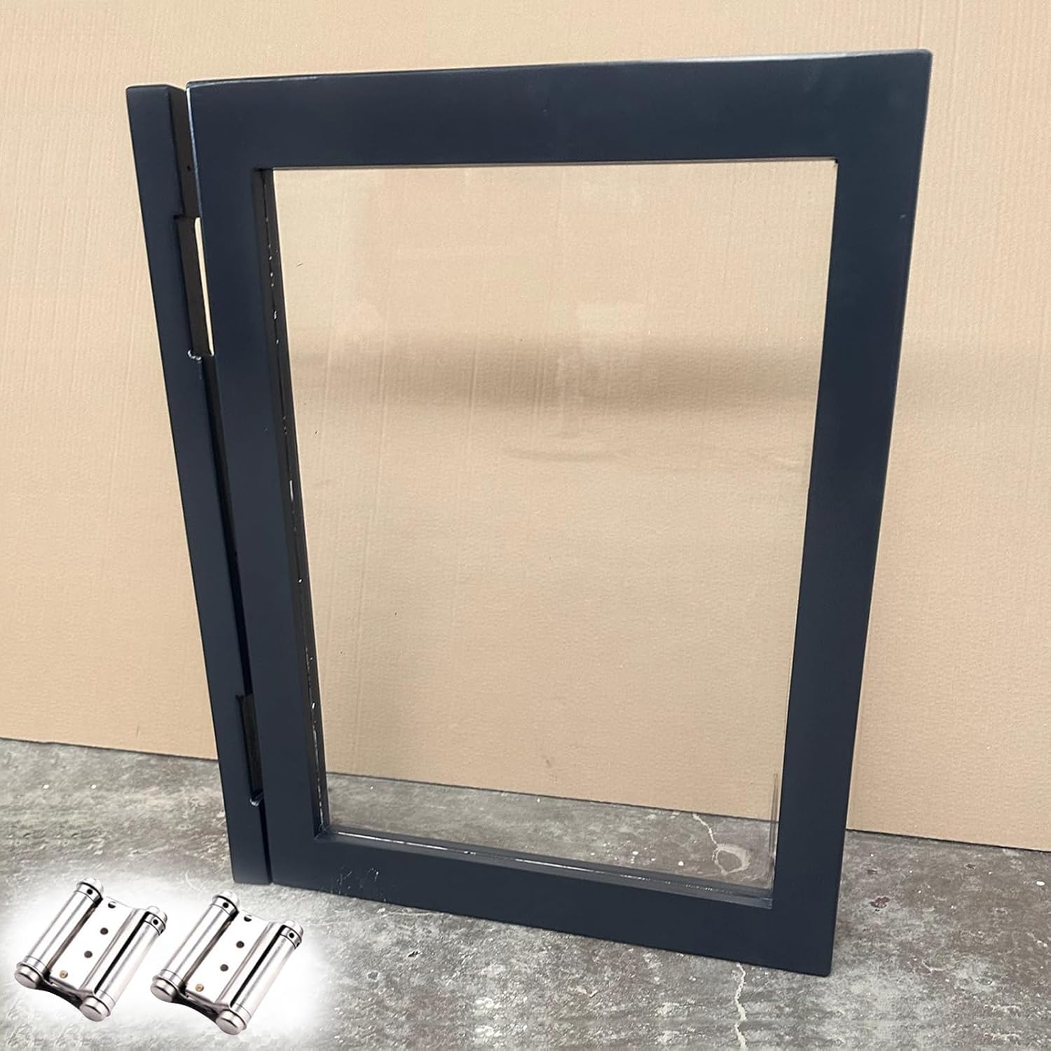 Transparent Swinging Cafe Doors24 to 34" Wide Saloon Style with Hinges Interior Half Door for Home Stylish Half Waist Gate for Kitchens & Dining Areas (W50xH90cm)