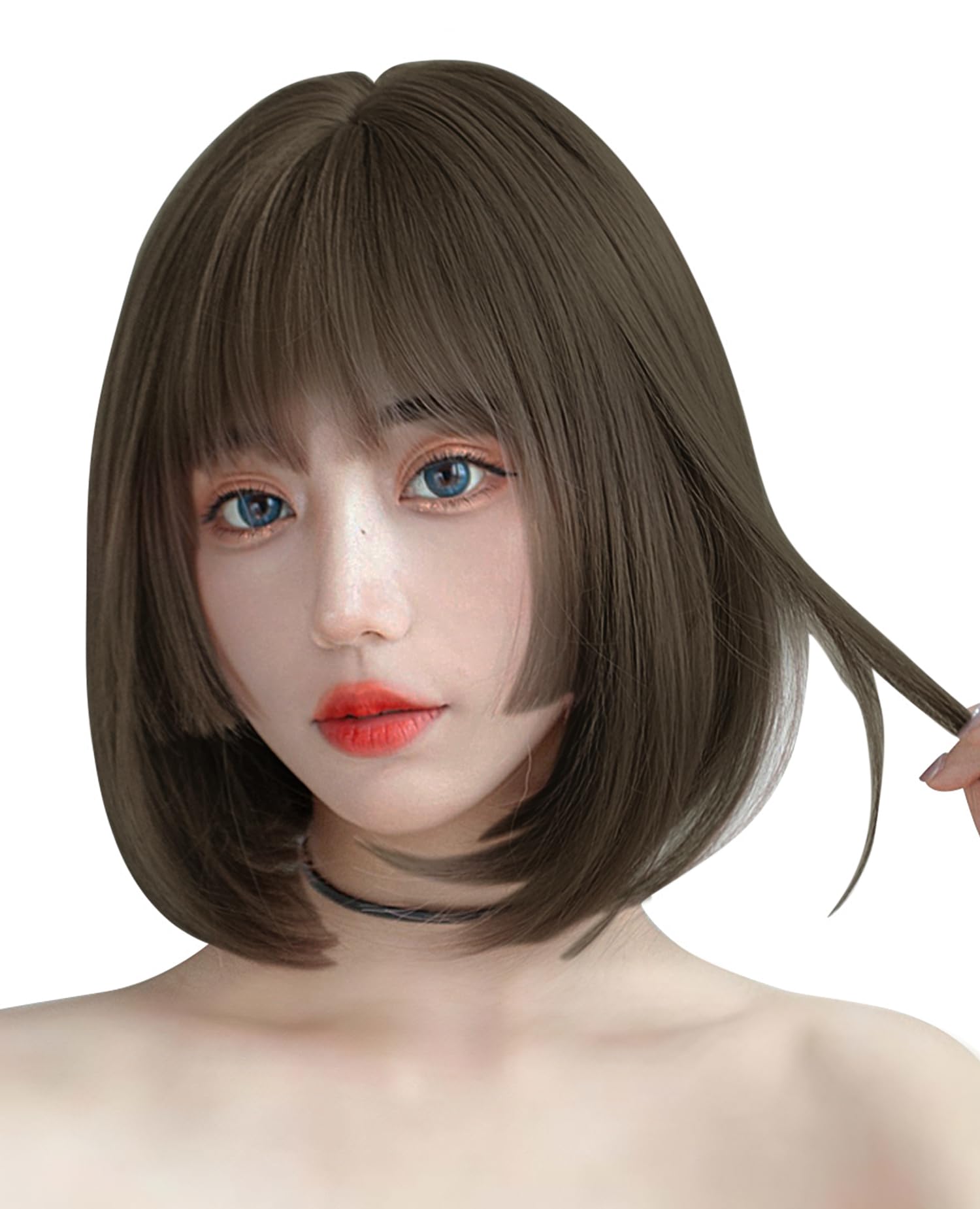 Amazon.co.jp: Vineen ウィッグ ショート ボブ ウイッグ 姫カット 