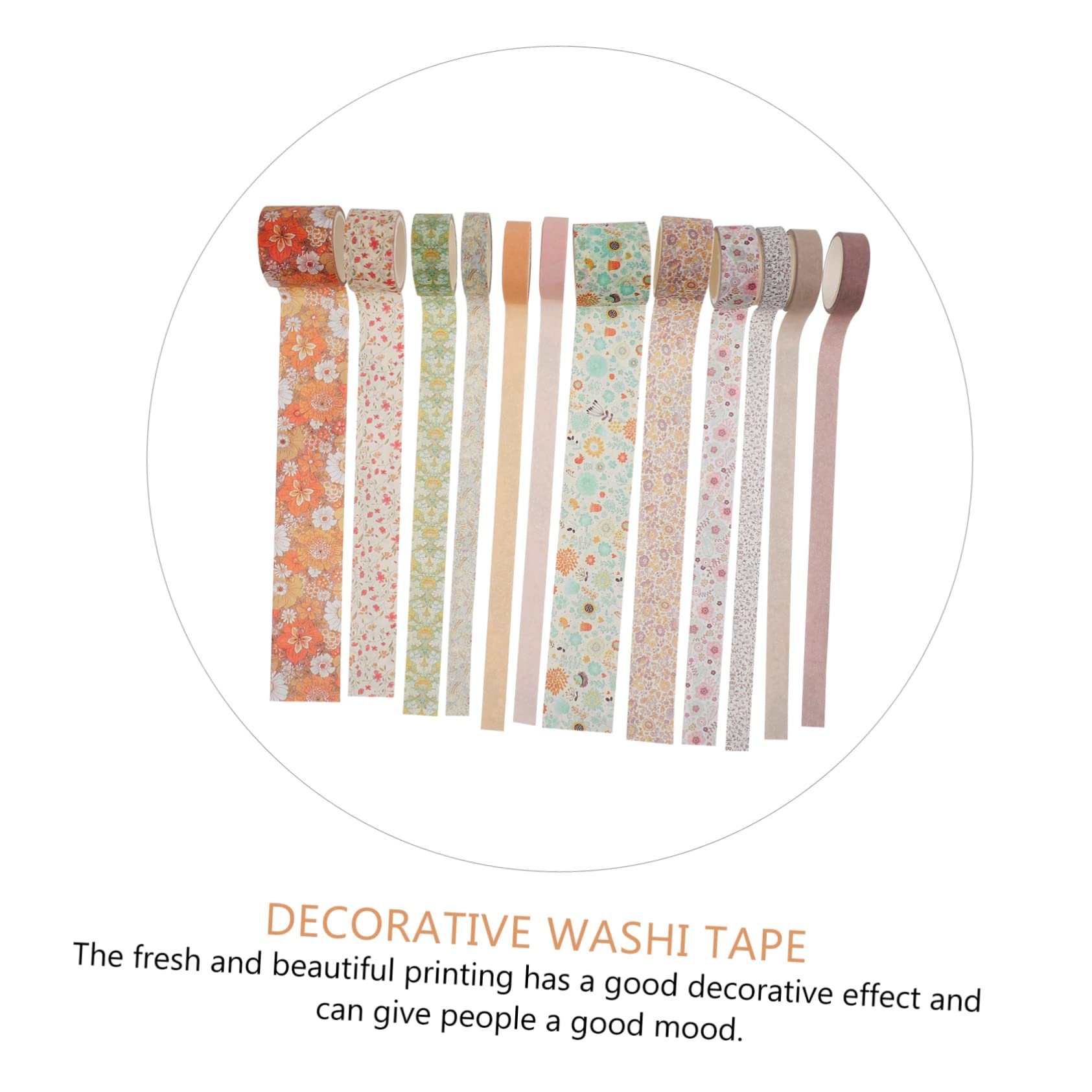 NUOBESTY 36rollen Dekoratives Washi Tape Kreative Klebebänder Für Scrapbooking Und Handarbeiten Blumenmuster Hochwertiges Mit Kleberückseite Für Party Und Buchdekoration