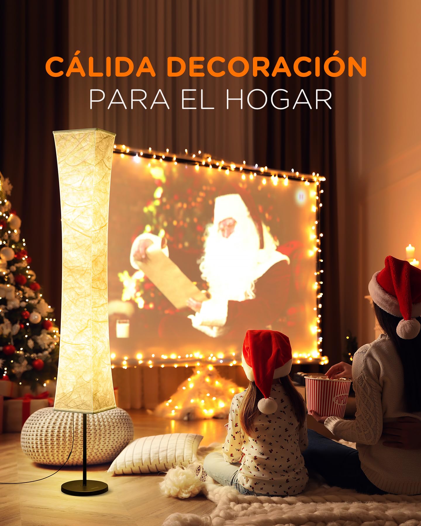 tomons LED Lámpara de pie Regulable, RGB Lámpara LED con Temporizador , Lámpara de Pie Inteligente Regulable con Remote Control y Sincronización musical, Lámpara de Pie Moderna para Dormitorio