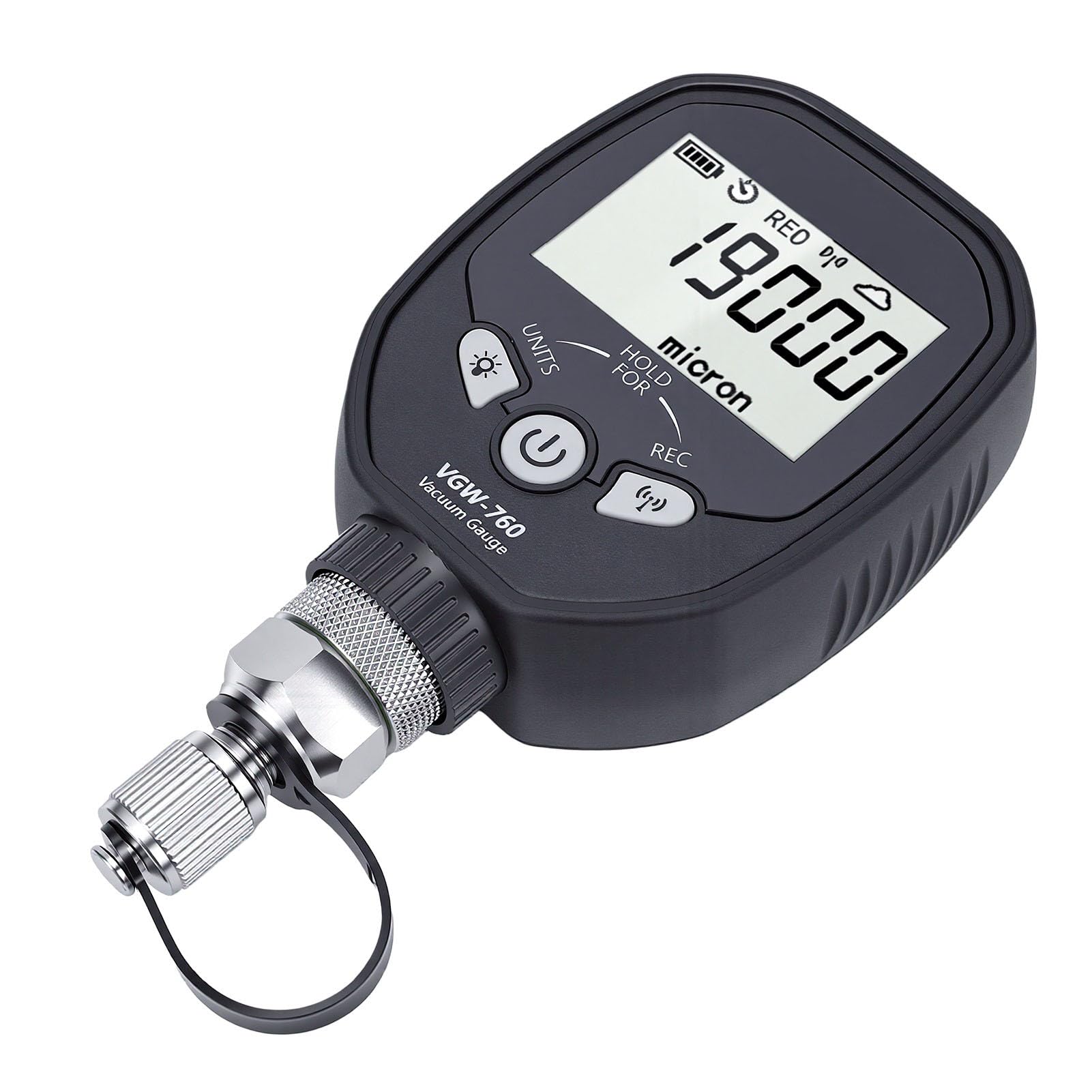 Zunate Manómetro de Vacío Digital Inalámbrico de 0 a 19000 Micrones