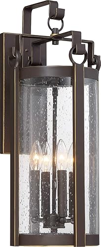 Miniatura 1 de Minka Lavery 72693-226 Somerset Lane - Aplique de pared para exteriores, 4 luces, 240 vatios (25 pulgadas de alto x 10 pulgadas de ancho), bronce