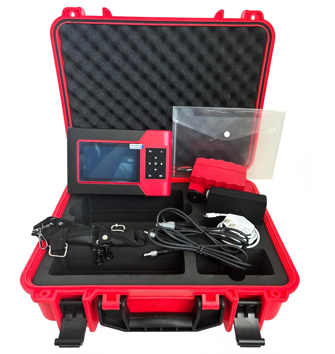 Digital Rebar Detector NDT Concrete Rebar Locator Scanner with USB Interfac for Reinforcement Detector Position Determination Measuring Range of Protective Layer Thickness 6mm～90 mm 7mm～200mm