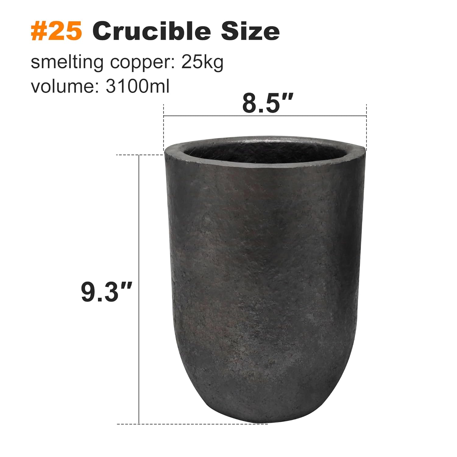 25KG Graphite Crucible and Crucible Pouring Tong Bundle