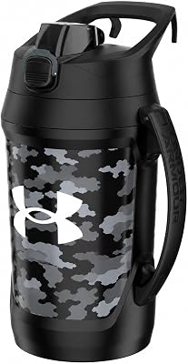 Under Armour Insulated Water Bottle with Handle & Fence Hook, Half Gallon Sports Water Jug, Leak-Resistant & BPA-Free for ...
