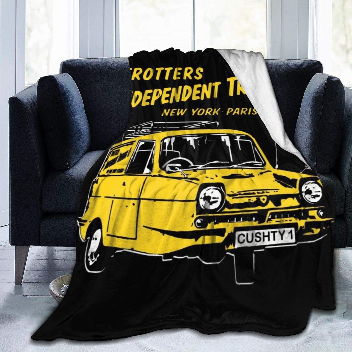 YINGD Microfiber Throw Blanket Only Fools And Horses Cushty Soft Flannel Blanket Warm and Fluffy Anti pilling Blanket for Adults Kids 200x150cm