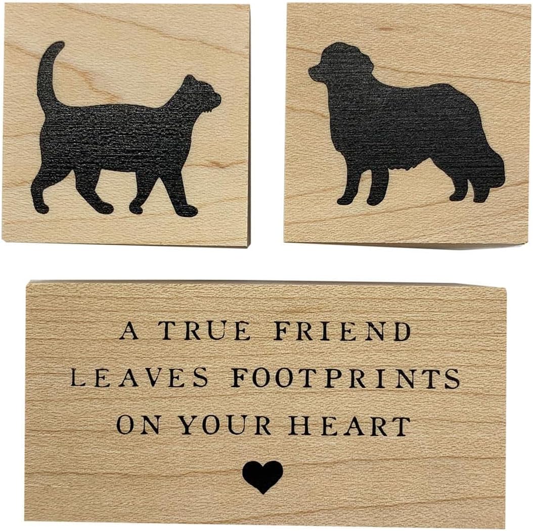 Recollections True Friend Wood Stamp Set, 6 Pack