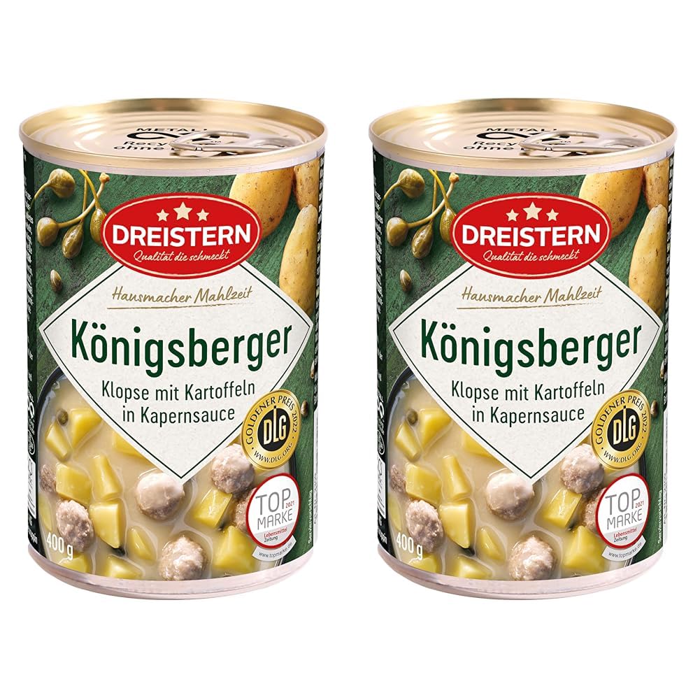 Dreistern Königsberger Klopse mit Kartoffeln, 400 g (Packung mit 2)